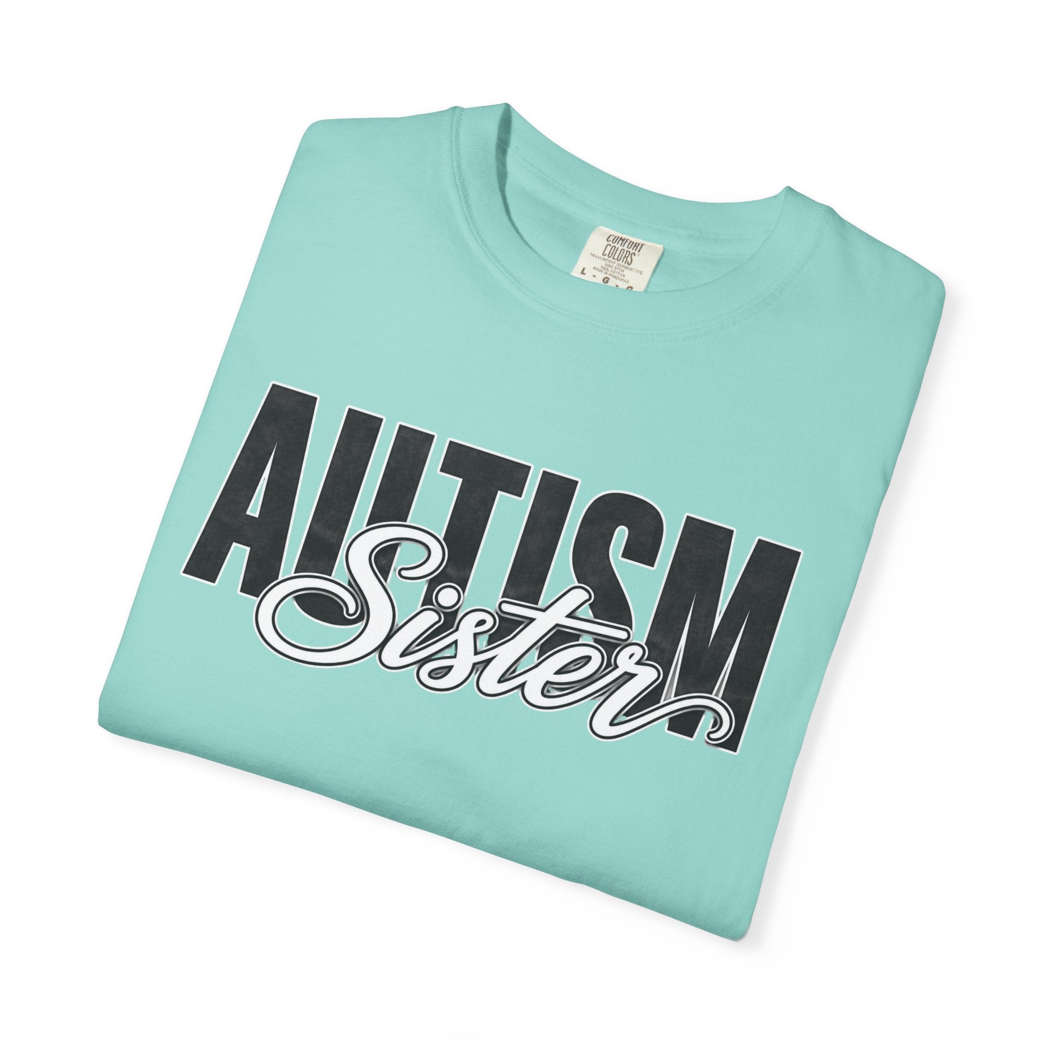 Autism Sister Shirt Proud Autism Sister T Shirt Autism Awareness Autism Acceptance Gift Puzzle Heart Special Needs Sibling Tee