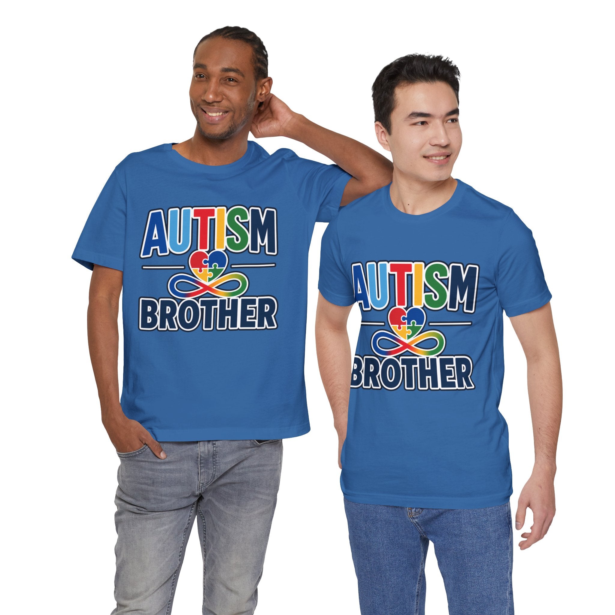 Autism Brother Shirt | Puzzle Heart Infinity T-Shirt | Proud Autism Sibling Tee | Autism Awareness & Acceptance Gift for Brother