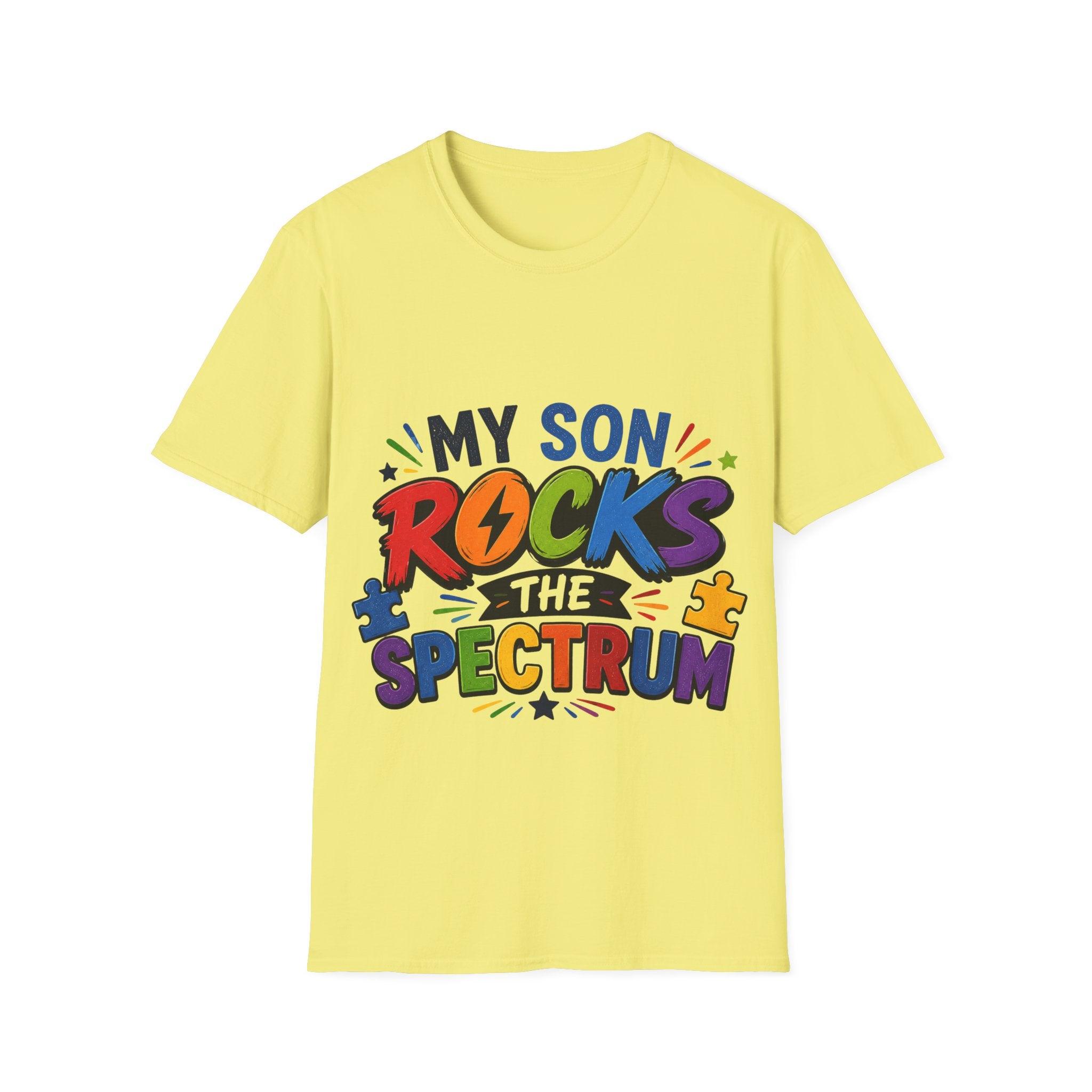 My Son Rocks the Spectrum Shirt, Autism Mom Shirt, Proud Autism Parent Tee, Autism Acceptance T-Shirt, Special Needs Mom Apparel