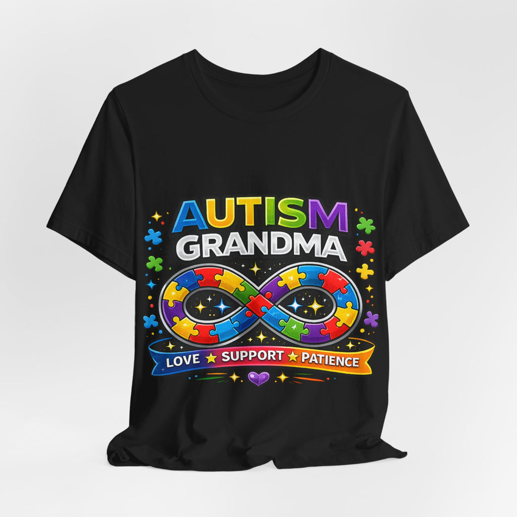 Autism Grandma Shirt | Proud Autism Grandma Tee | Infinity Puzzle Ribbon T-Shirt | Love Support Patience Gift | Autism Awareness Apparel