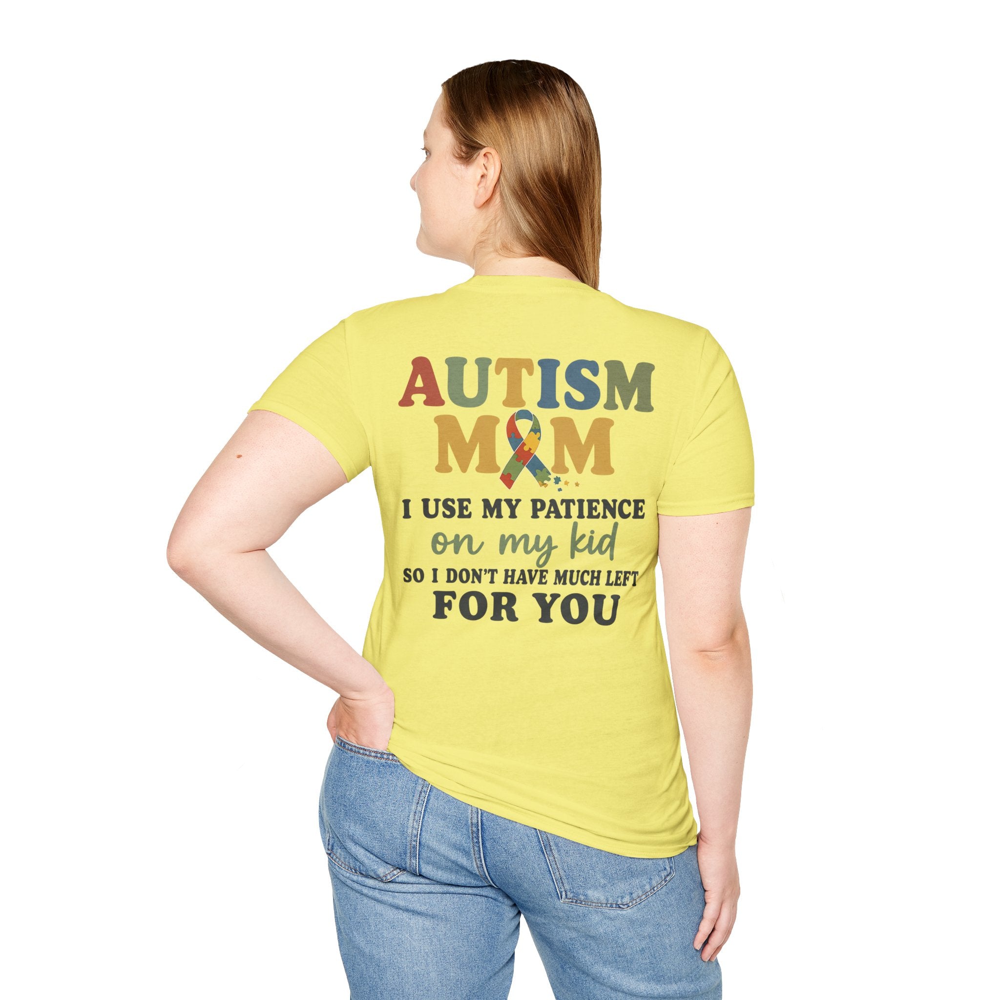 Autism Mom T-Shirt | Autism Awareness Ribbon, Supportive Mom Tee