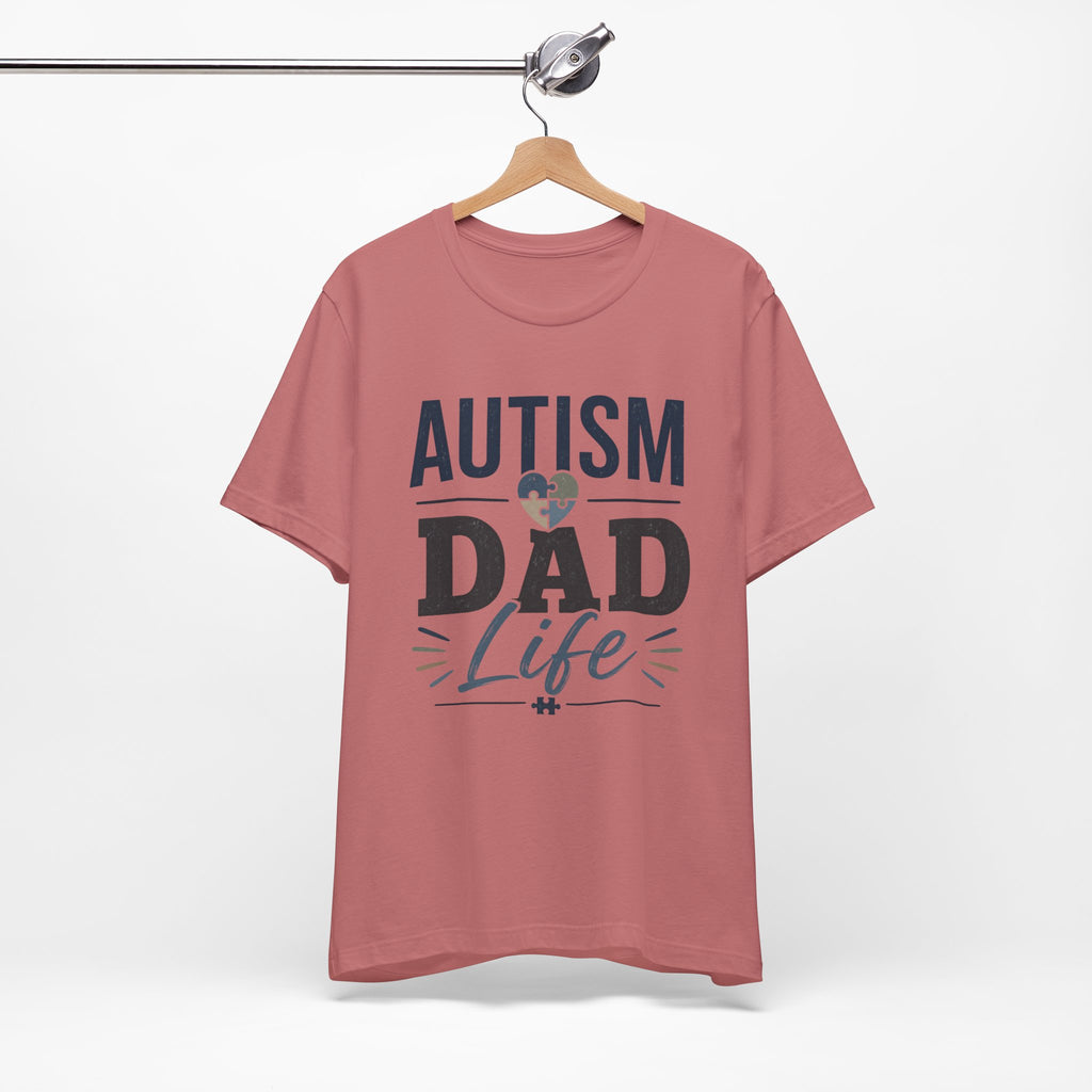 Autism Dad Life Shirt Autism Dad T Shirt Proud Autism Father Gift Autism Awareness Shirt Special Needs Dad Tee Puzzle Heart Design