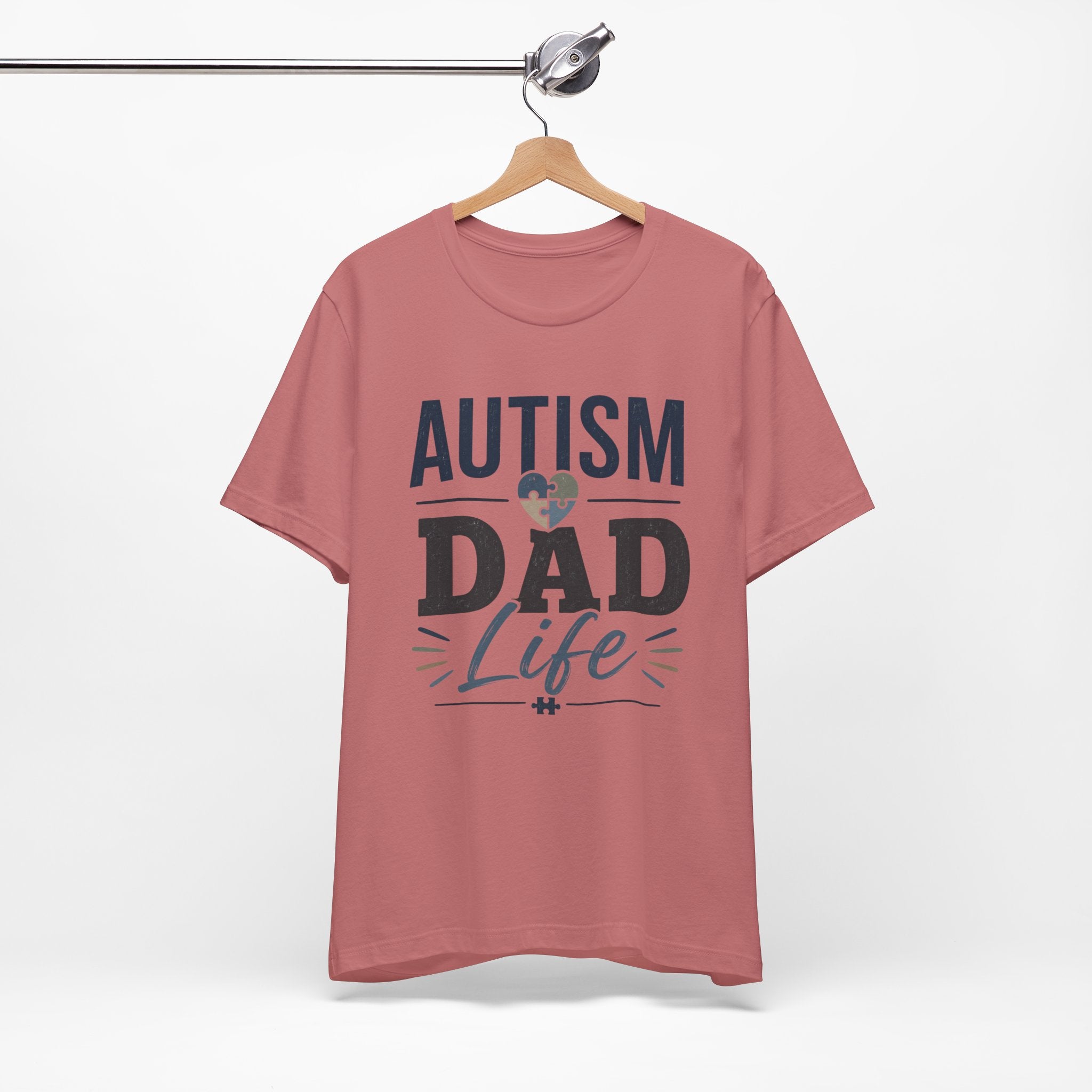 Autism Dad Life Shirt Autism Dad T Shirt Proud Autism Father Gift Autism Awareness Shirt Special Needs Dad Tee Puzzle Heart Design