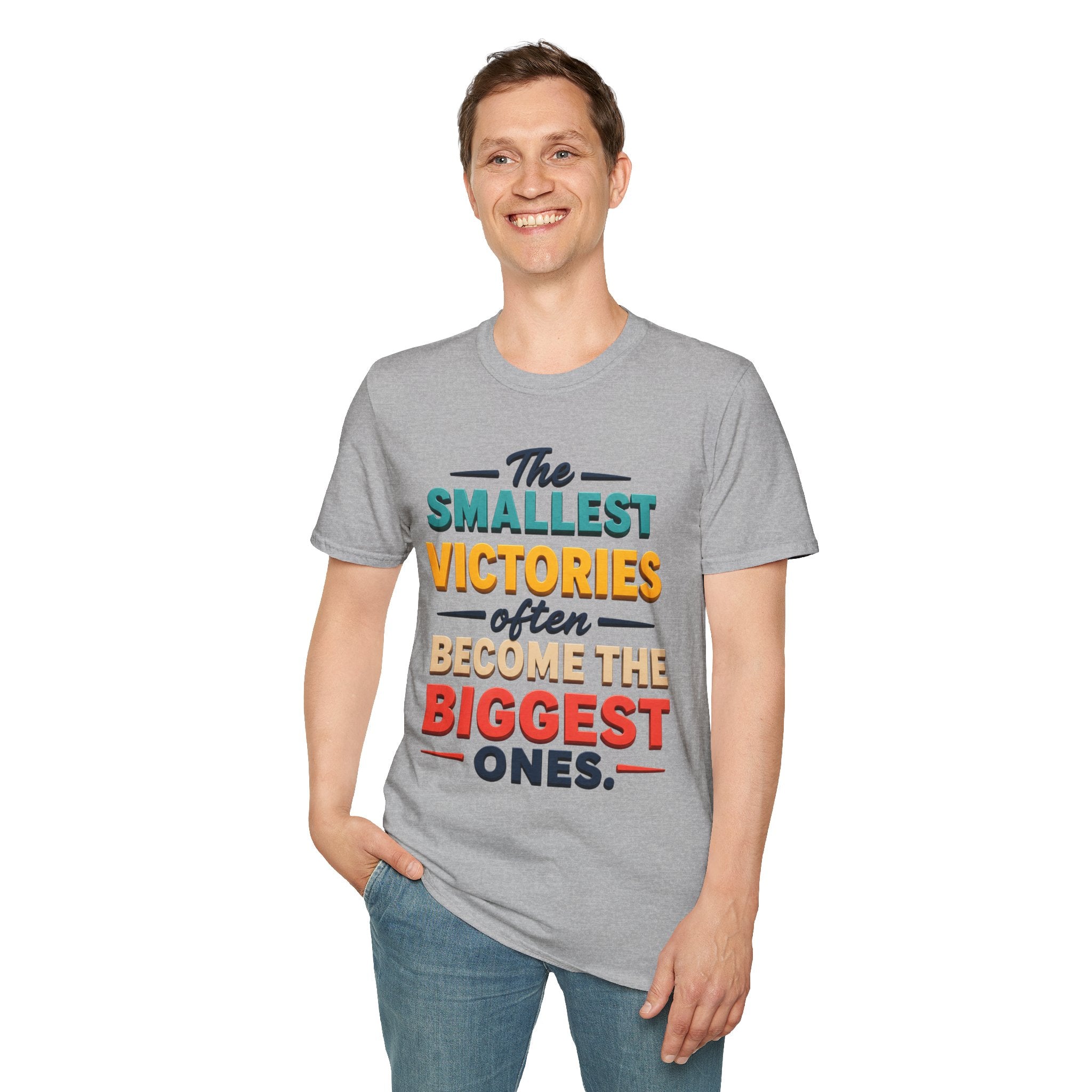 The Smallest Victories Quote T-Shirt | Inspirational Typography Tee