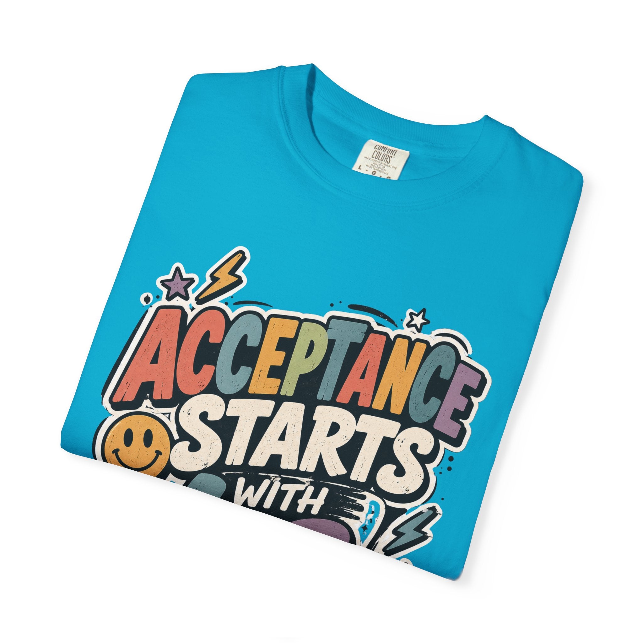 Autism Acceptance Shirt | Puzzle Heart Autism Awareness Shirt, Neurodiversity Inclusion Advocate Gift