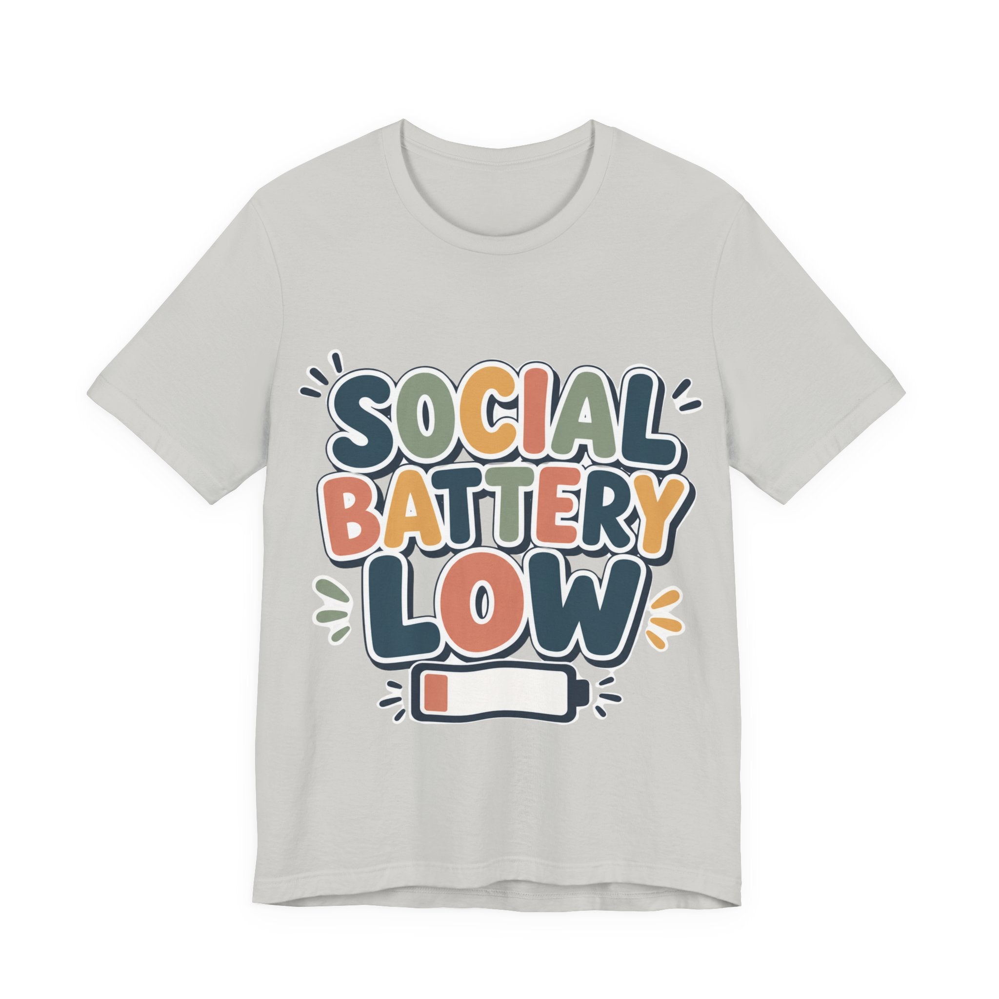 Social Battery Low T-Shirt — Funny Introvert Tee
