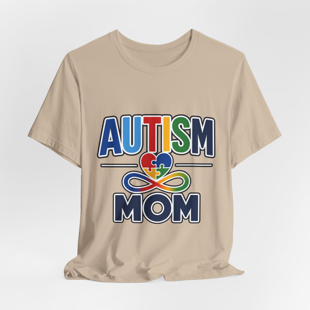 Autism Mom Shirt | Rainbow Puzzle Heart Infinity T-Shirt | Proud Autism Mom Tee | Autism Awareness & Acceptance Gift for Mothers