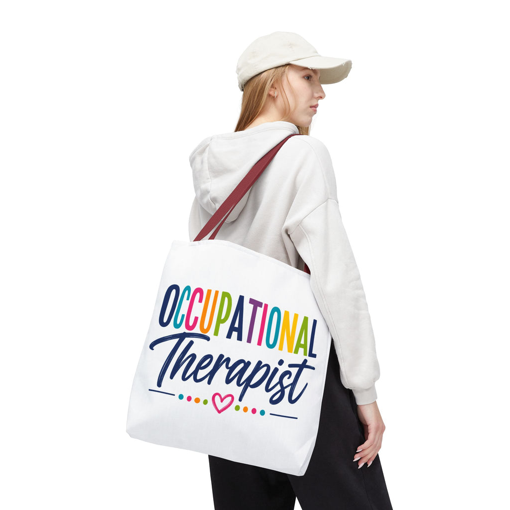 Occupational Therapist Tote Bag | Rainbow Script Healthcare Professional