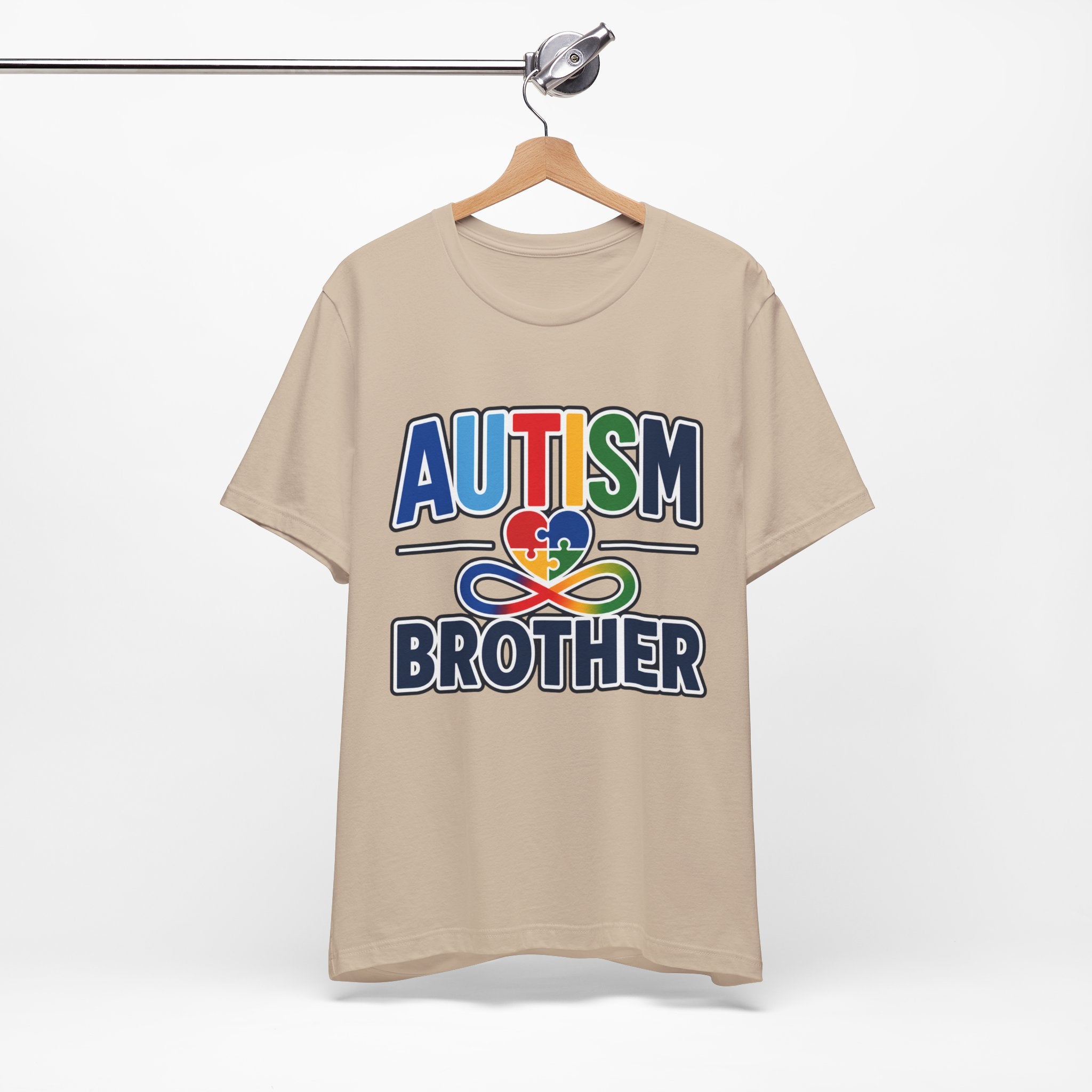 Autism Brother Shirt | Puzzle Heart Infinity T-Shirt | Proud Autism Sibling Tee | Autism Awareness & Acceptance Gift for Brother