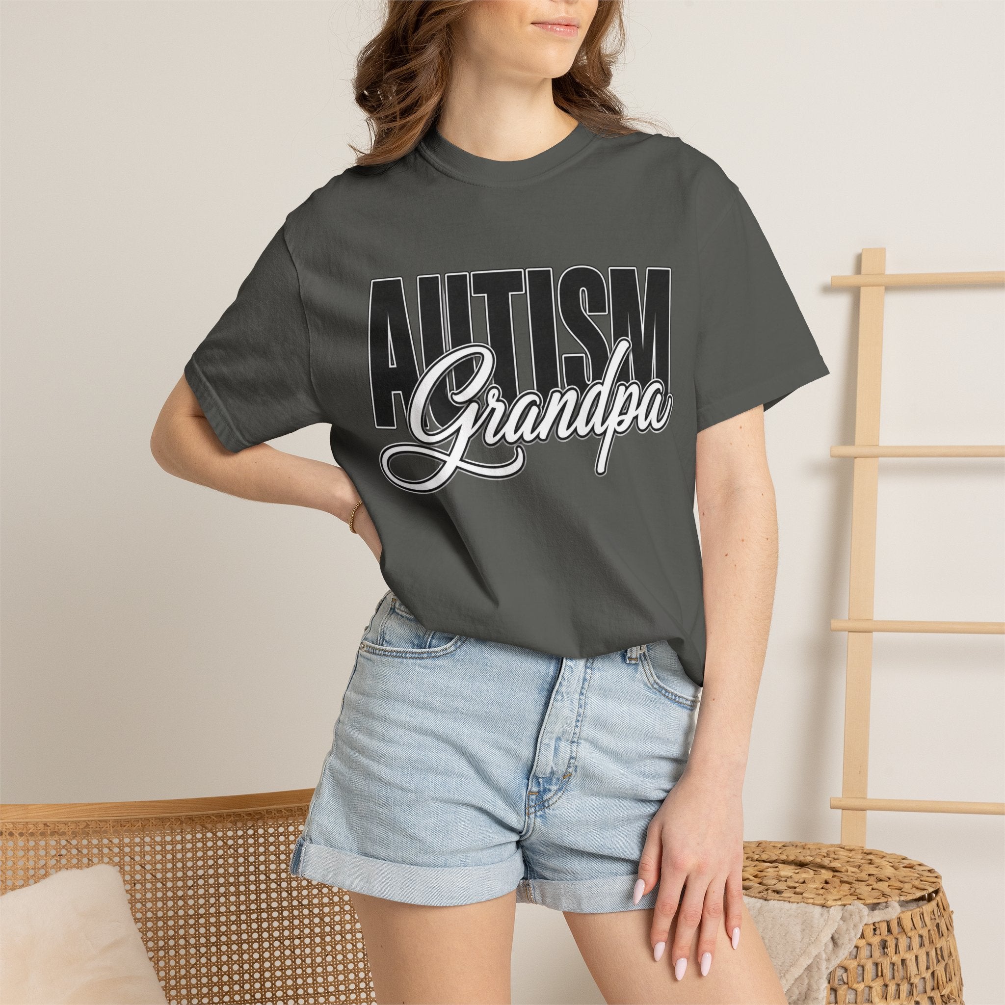 Autism Grandpa Shirt Proud Autism Grandpa T Shirt Autism Awareness Autism Acceptance Gift Puzzle Heart Special Needs Grandpa Tee