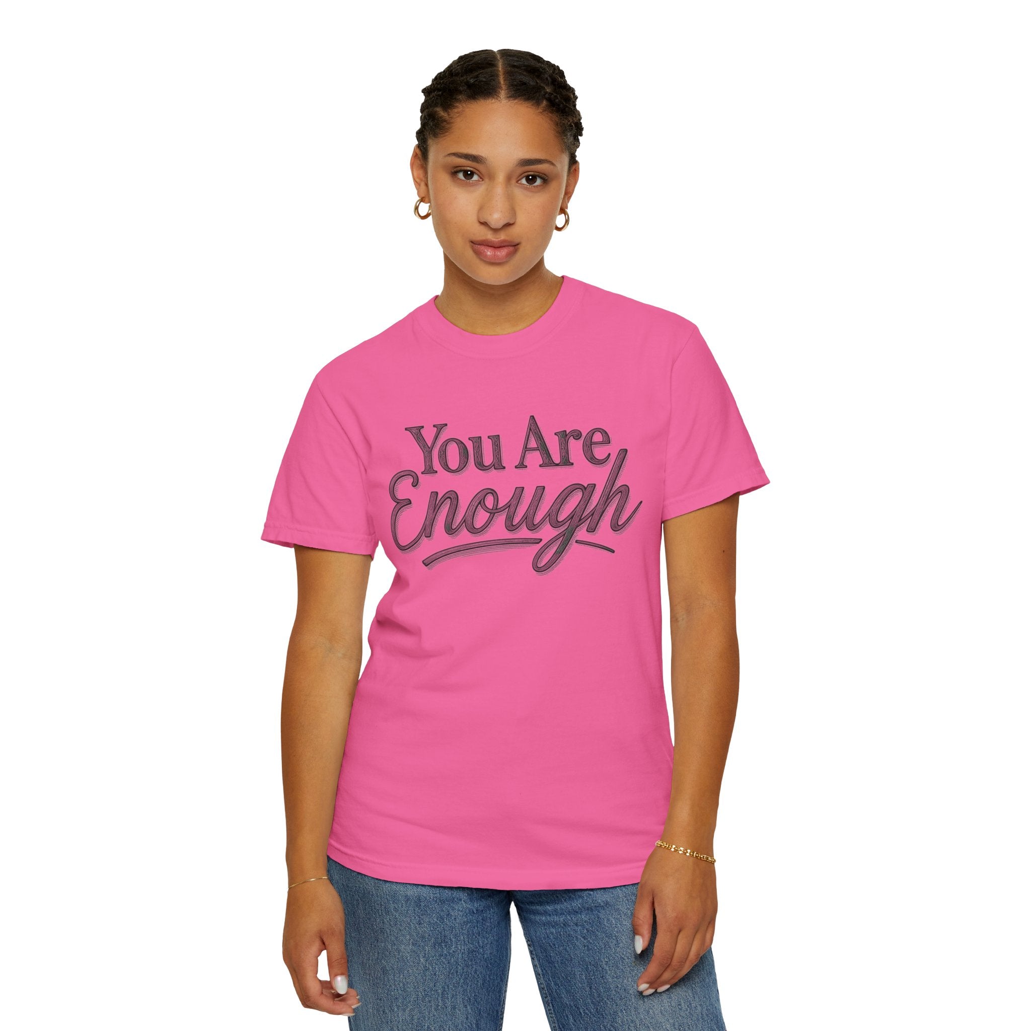 You Are Enough Shirt Inspirational T Shirt Positive Affirmation Tee Mental Health Awareness Shirt Self Love Gift Motivational Apparel