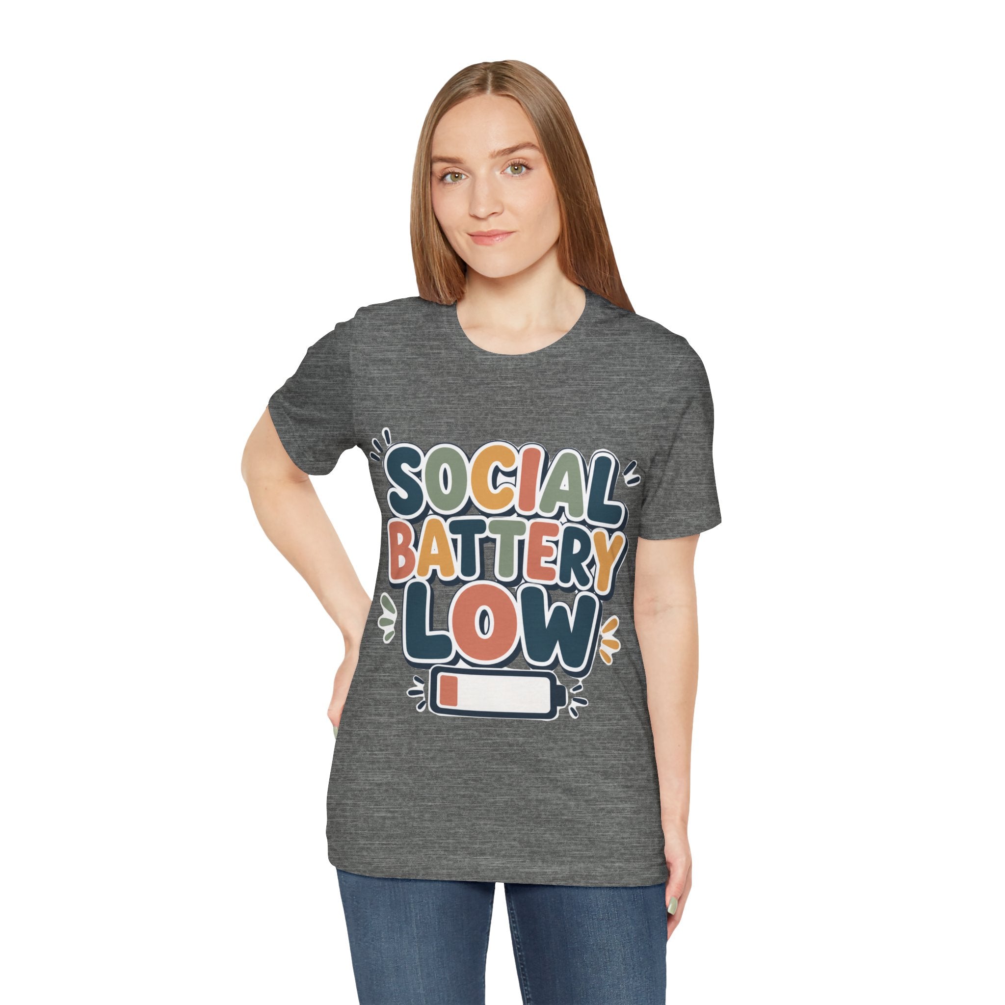 Social Battery Low T-Shirt — Funny Introvert Tee