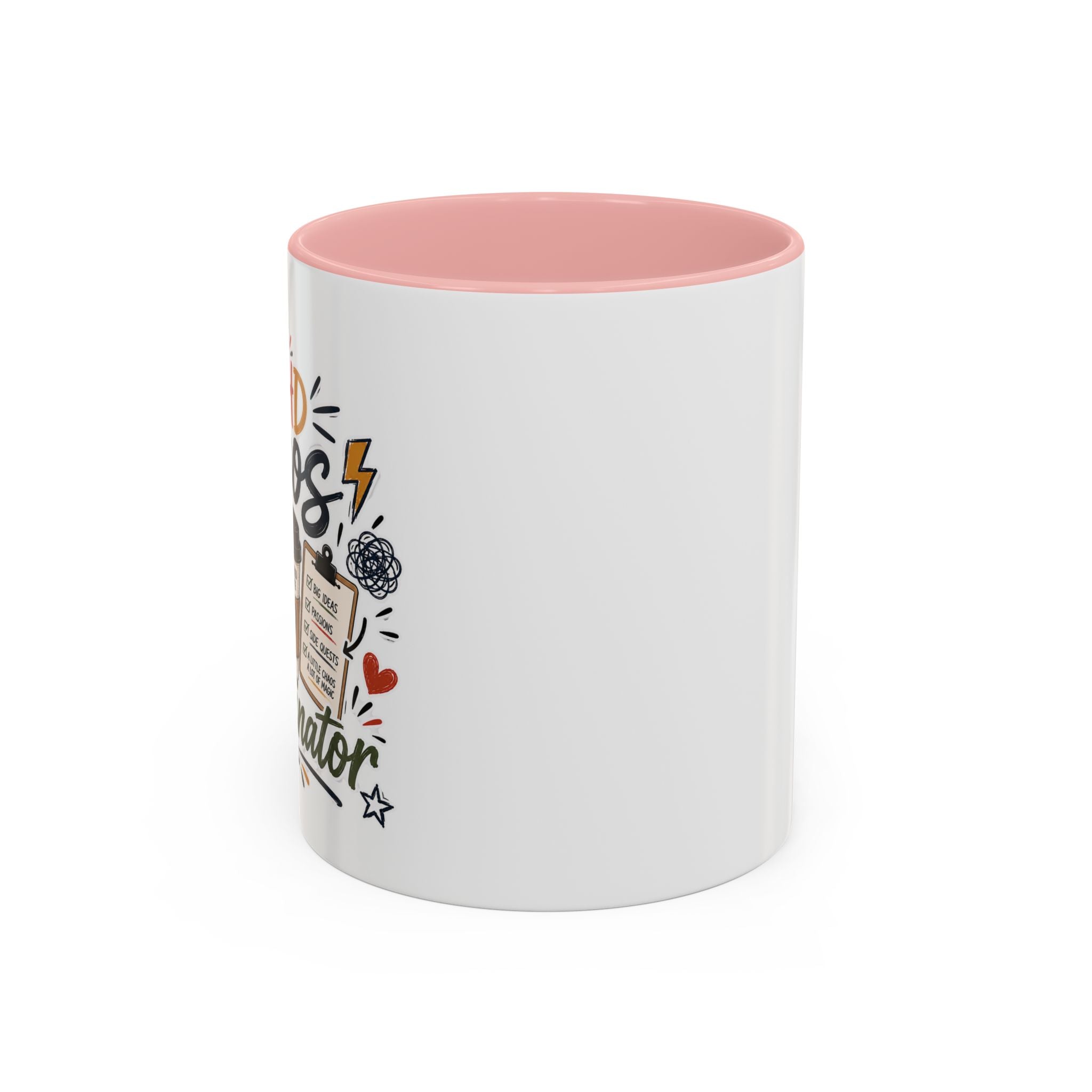ADHD Chaos Coordinator Mug | Funny ADHD Coffee Mug | Mental Health Awareness Cup | Ceramic Coffee Mug for Moms, Teachers & ADHD Lovers