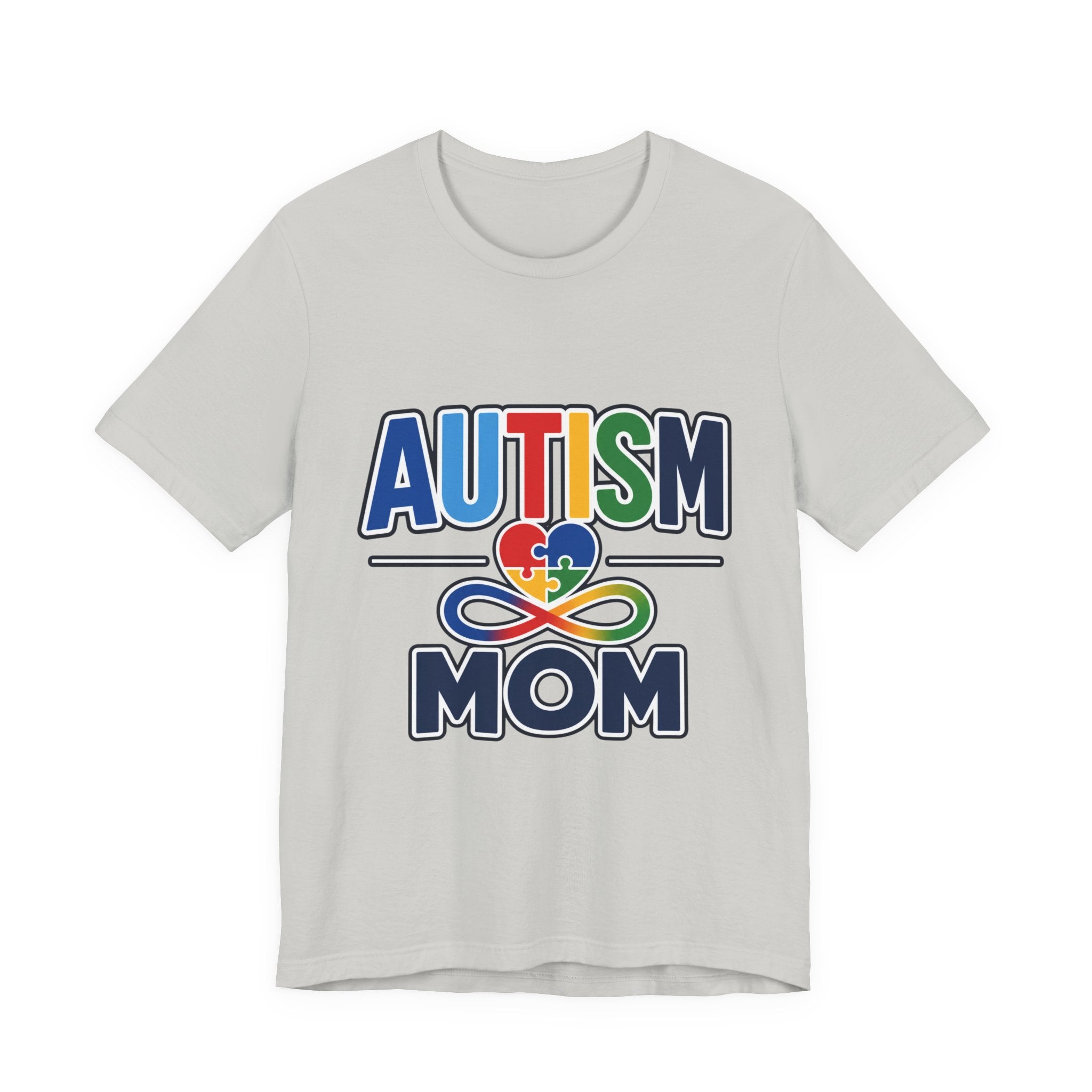Autism Mom Shirt | Rainbow Puzzle Heart Infinity T-Shirt | Proud Autism Mom Tee | Autism Awareness & Acceptance Gift for Mothers