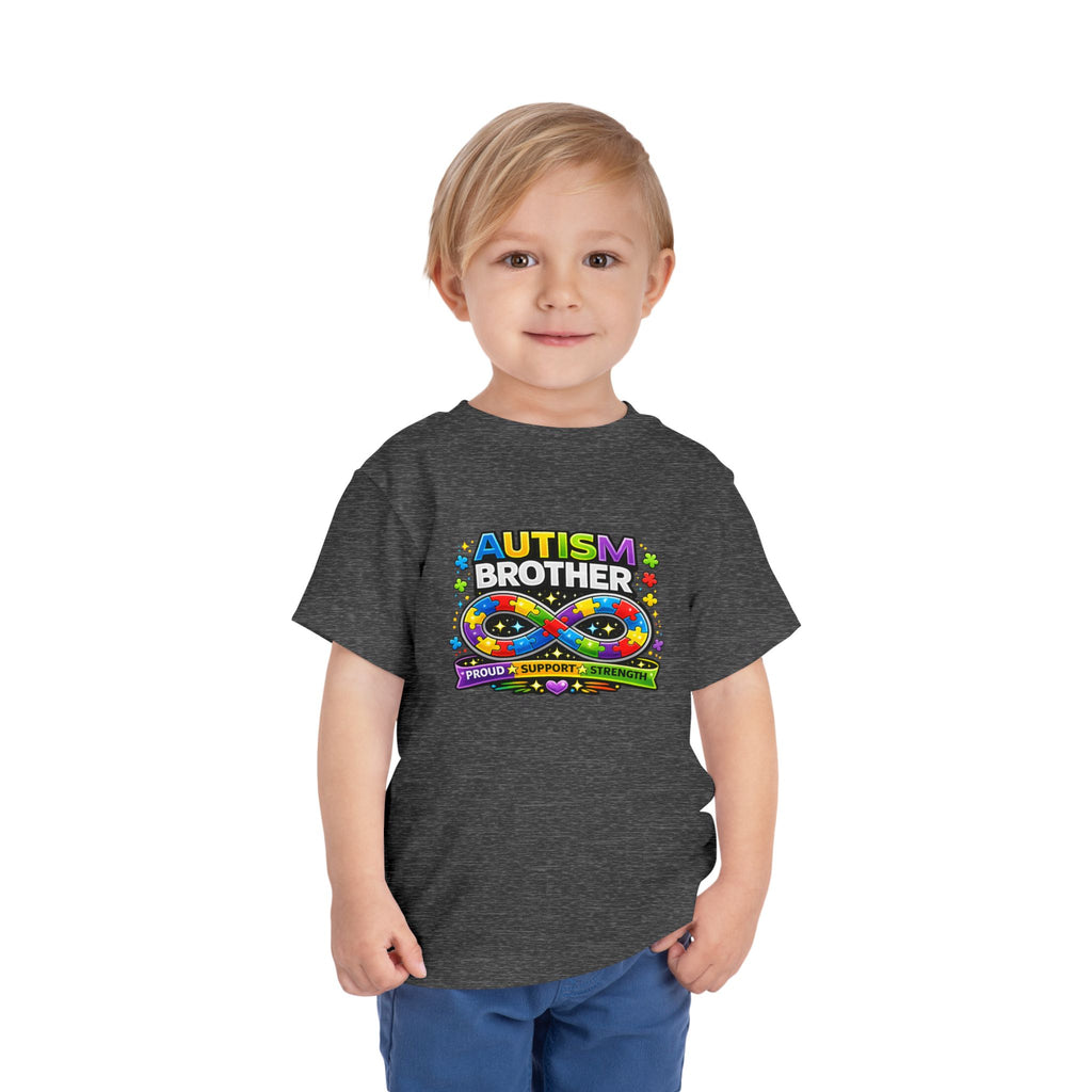 Autism Brother Toddler Tee | Puzzle Ribbon Support