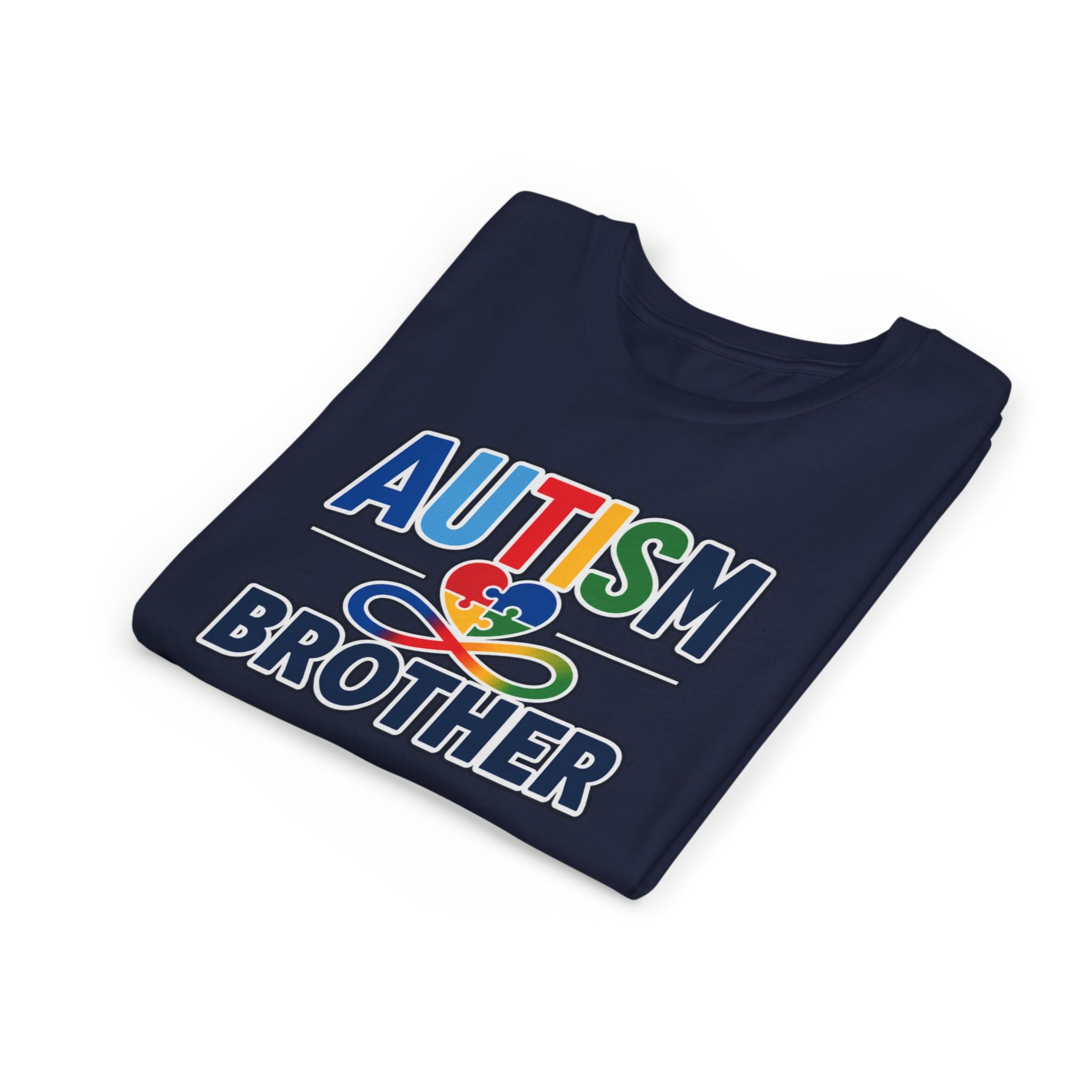 Autism Brother Youth Tee | Puzzle Heart Infinity Awareness Shirt