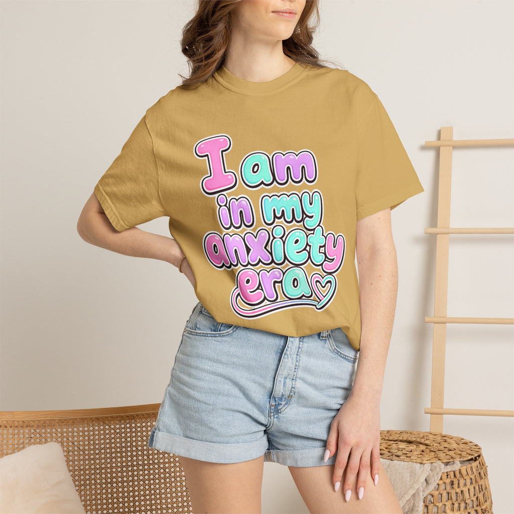 I Am In My Anxiety Era Shirt Anxiety Awareness T Shirt Mental Health Tee Cute Pastel Graphic Shirt Self Care Gift Unisex Apparel