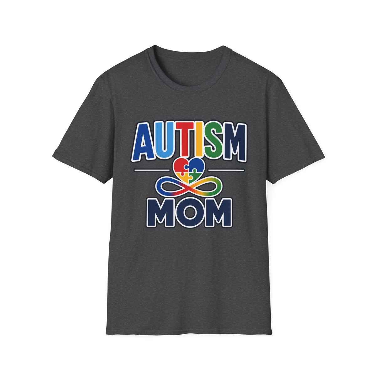 Autism Mom Heart Puzzle Infinity Shirt, Autism Awareness T-Shirt, Autism Acceptance Mom Gift, Neurodiversity Family Apparel