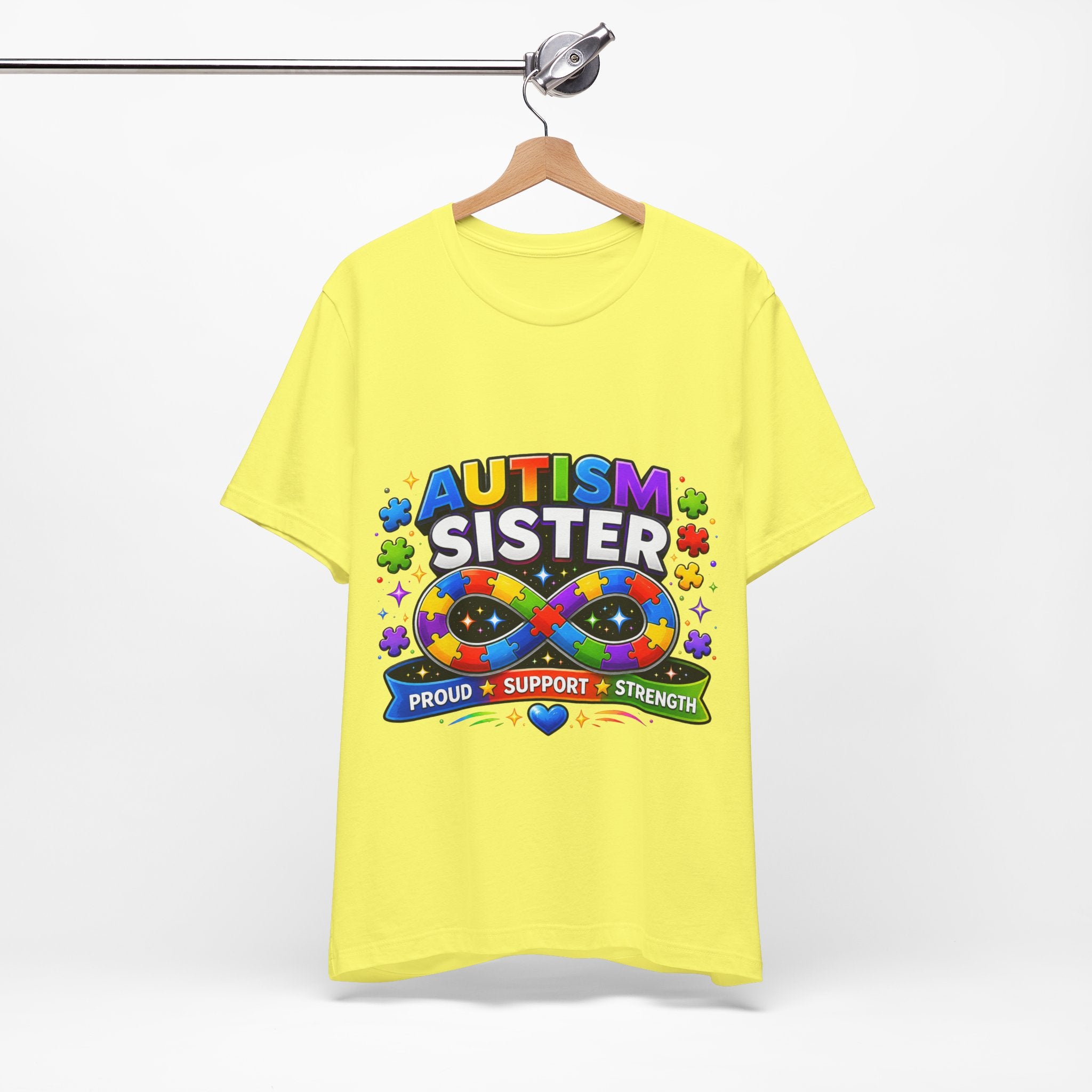 Autism Sister Tee | Puzzle Infinity Support Strength Shirt