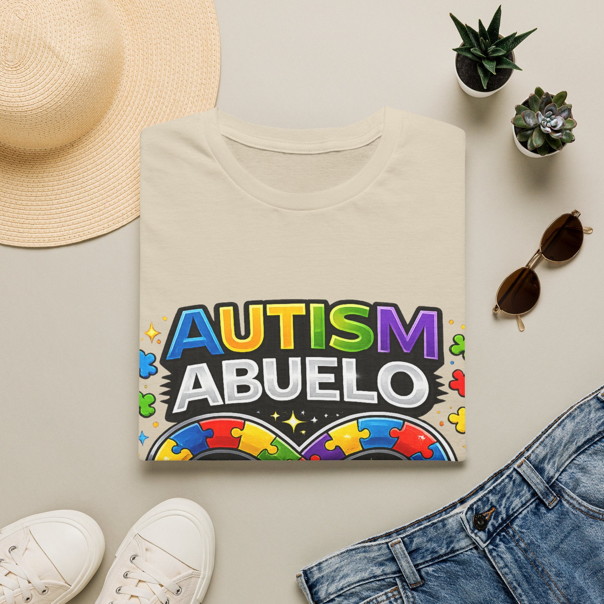 Autism Abuelo Shirt, Proud Autism Grandpa Tee, Spanish Grandpa Gift, Autism Acceptance Shirt, Infinity Symbol T-Shirt, Autism Family Apparel