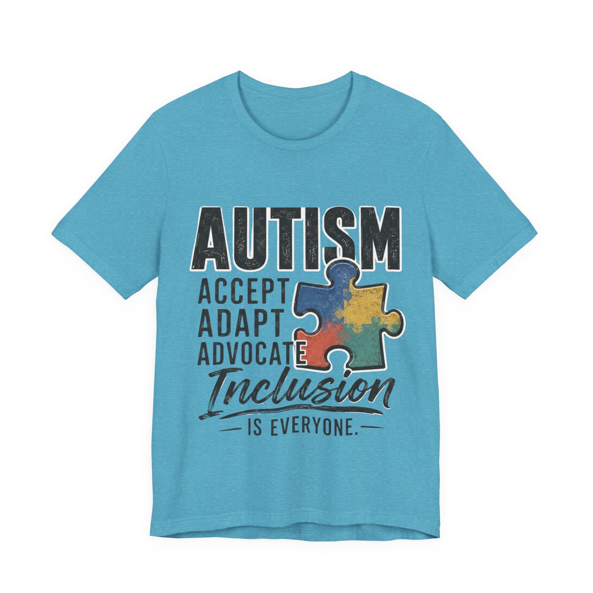 Autism Acceptance Shirt Inclusion Advocate T Shirt Puzzle Piece Tee Neurodiversity Awareness Special Needs Support Unisex Gift