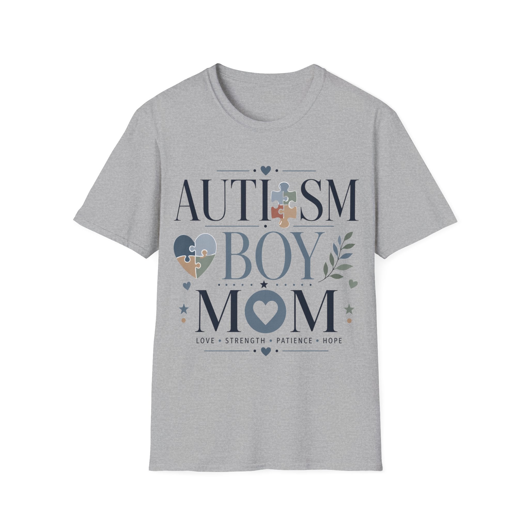 Autism Boy Mom Shirt | Proud Autism Mom T-Shirt | Puzzle Heart Infinity Design | Autism Awareness & Acceptance Gift | Special Needs Mom Apparel
