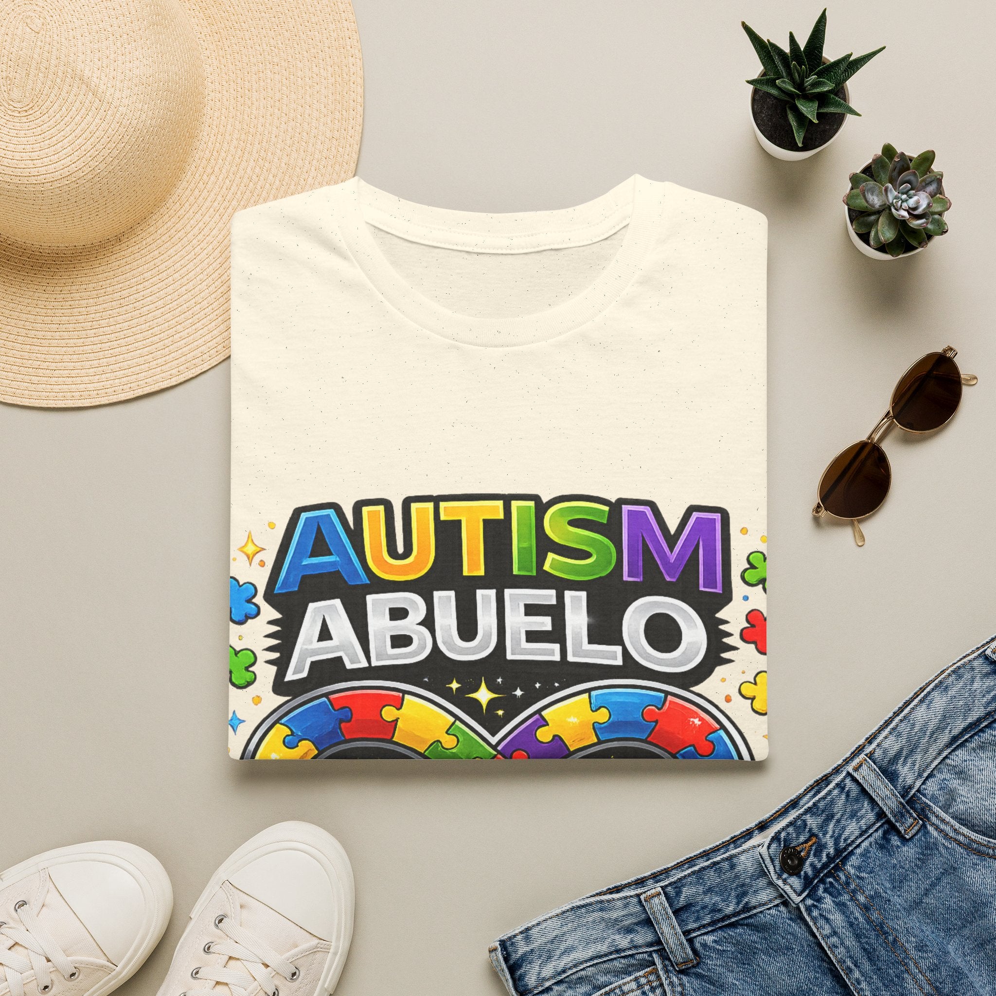 Autism Abuelo Shirt, Proud Autism Grandpa Tee, Spanish Grandpa Gift, Autism Acceptance Shirt, Infinity Symbol T-Shirt, Autism Family Apparel