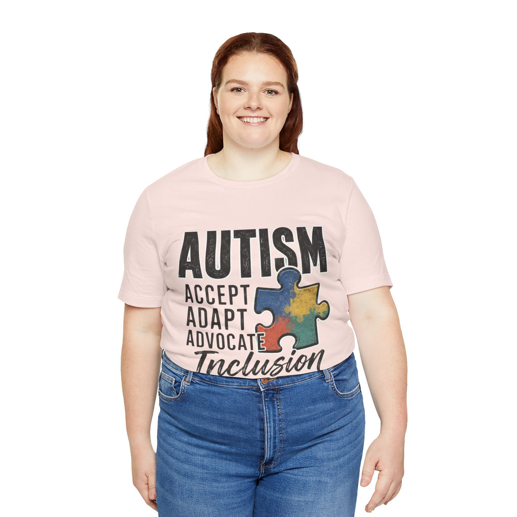 Autism Acceptance Shirt Inclusion Advocate T Shirt Puzzle Piece Tee Neurodiversity Awareness Special Needs Support Unisex Gift