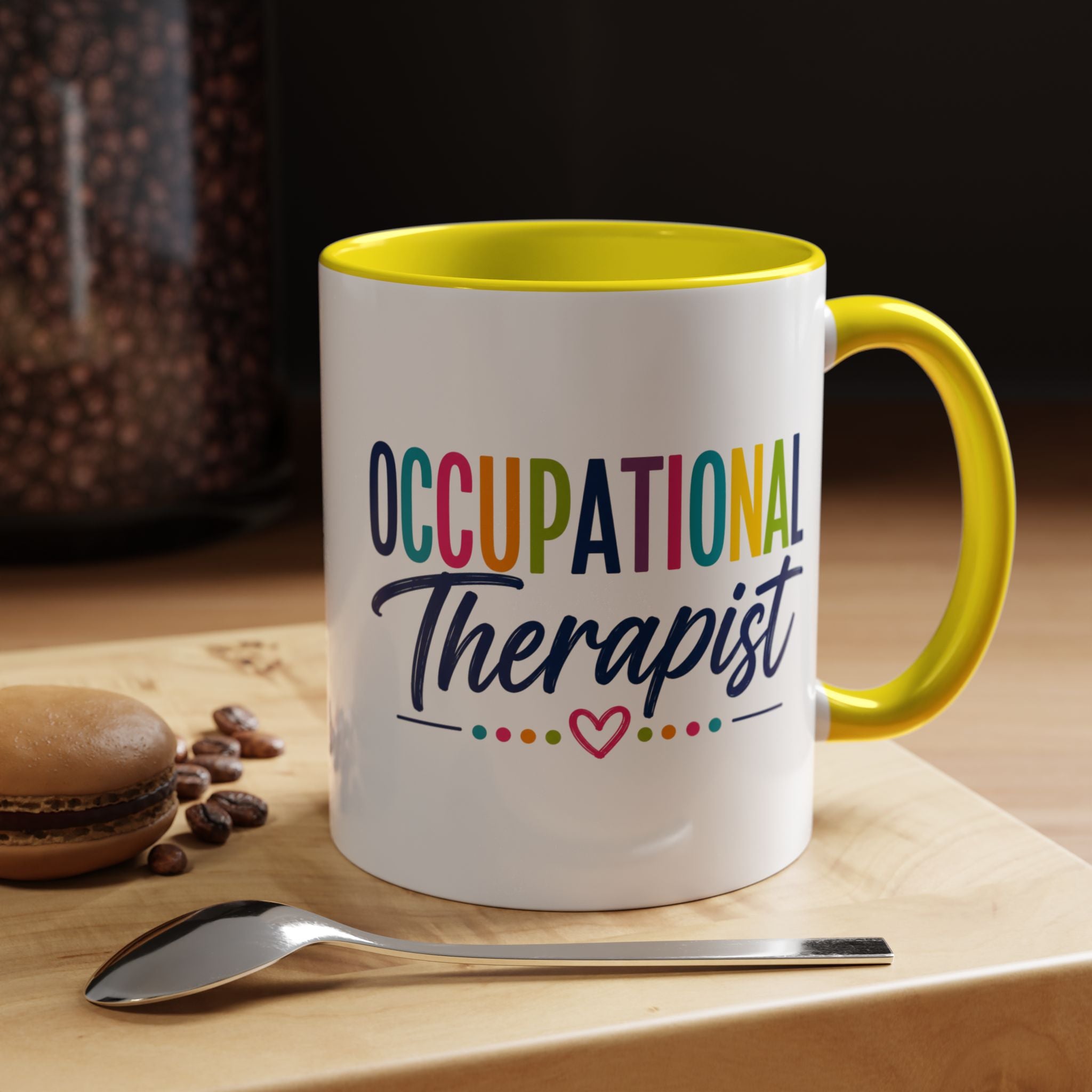 Occupational Therapist Mug | Accent Coffee Mug, Colorful Script 11oz 15oz
