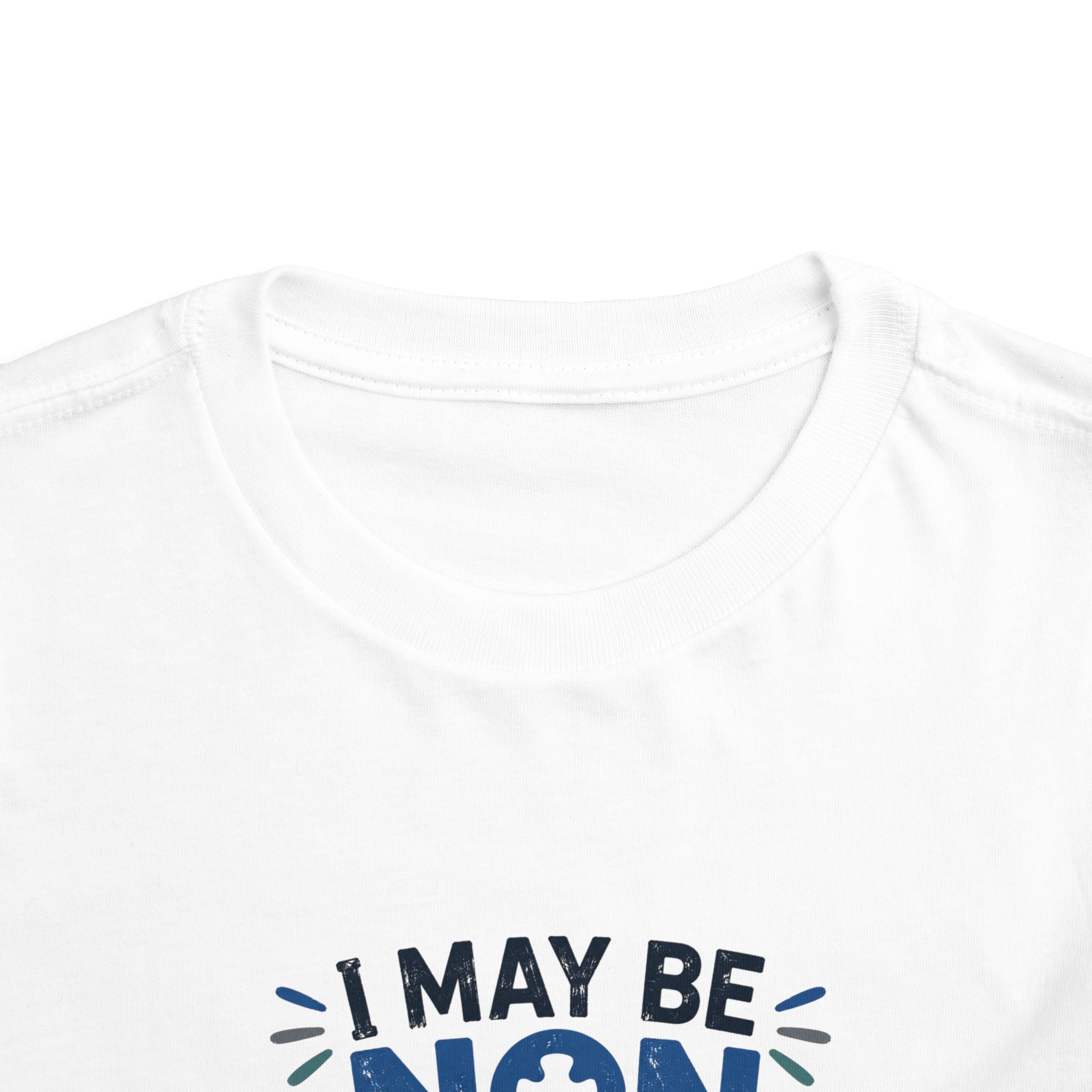 I May Be Nonverbal But My Mom's Not toddler tee | Autism Awareness shirt