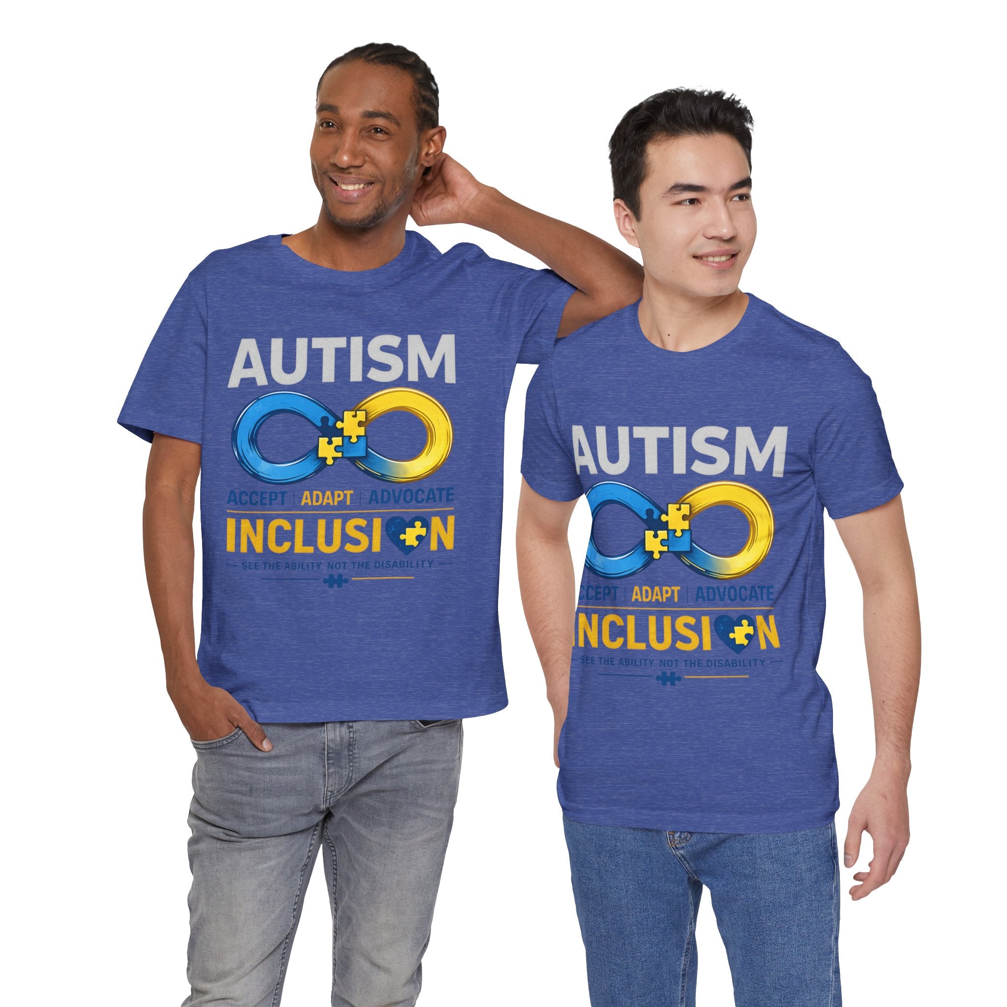 Autism Inclusion Infinity Symbol Tee | Inclusion, Accept Adapt Advocate