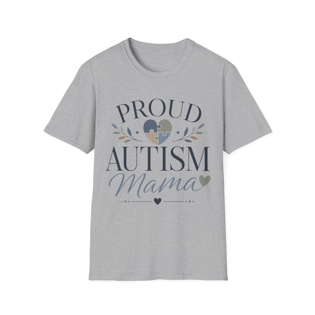 Proud Autism Mama T-Shirt | Puzzle Heart Awareness Tee | Special Needs