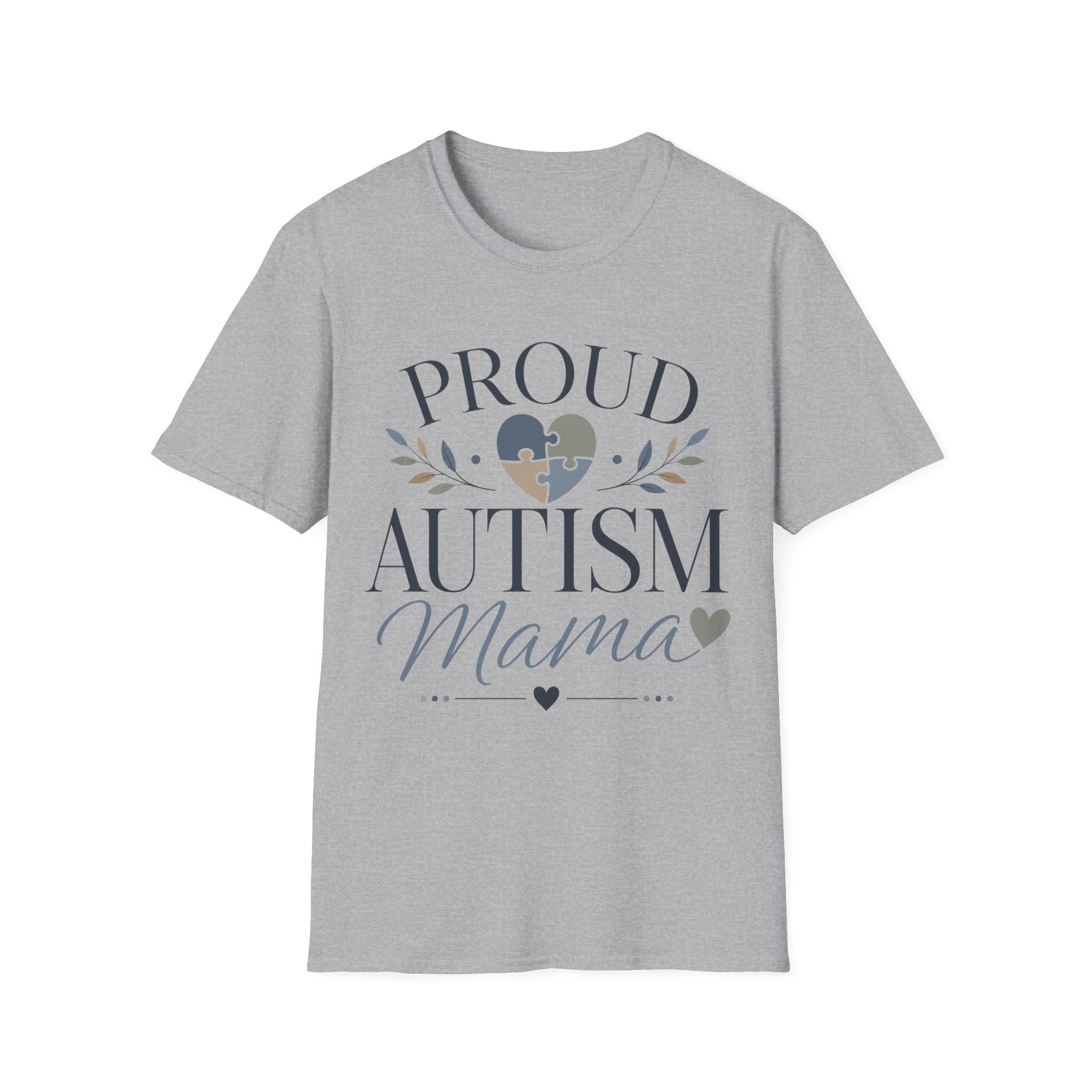 Proud Autism Mama T-Shirt | Puzzle Heart Awareness Tee | Special Needs