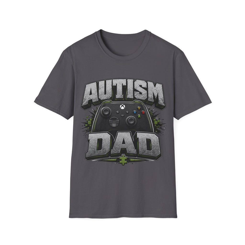 Autism Dad T-Shirt | Video Game Controller Awareness Tee