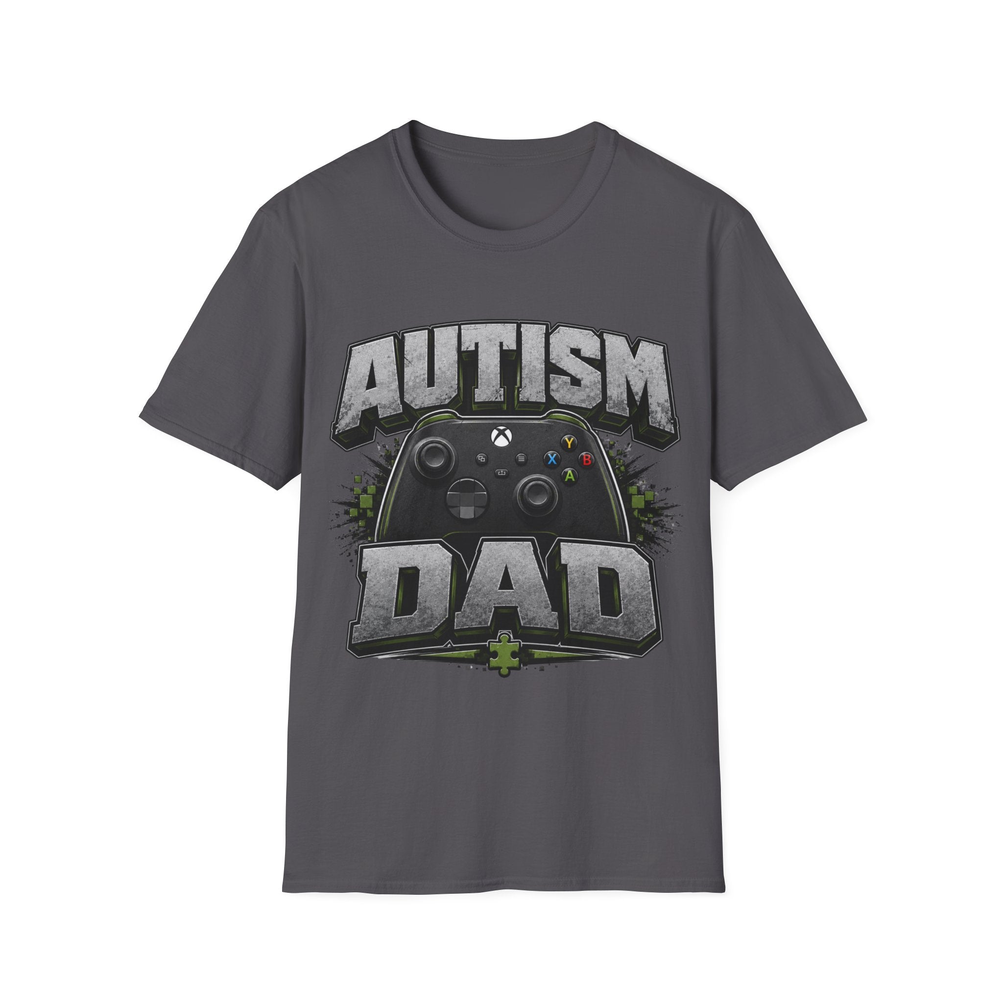 Autism Dad T-Shirt | Video Game Controller Awareness Tee