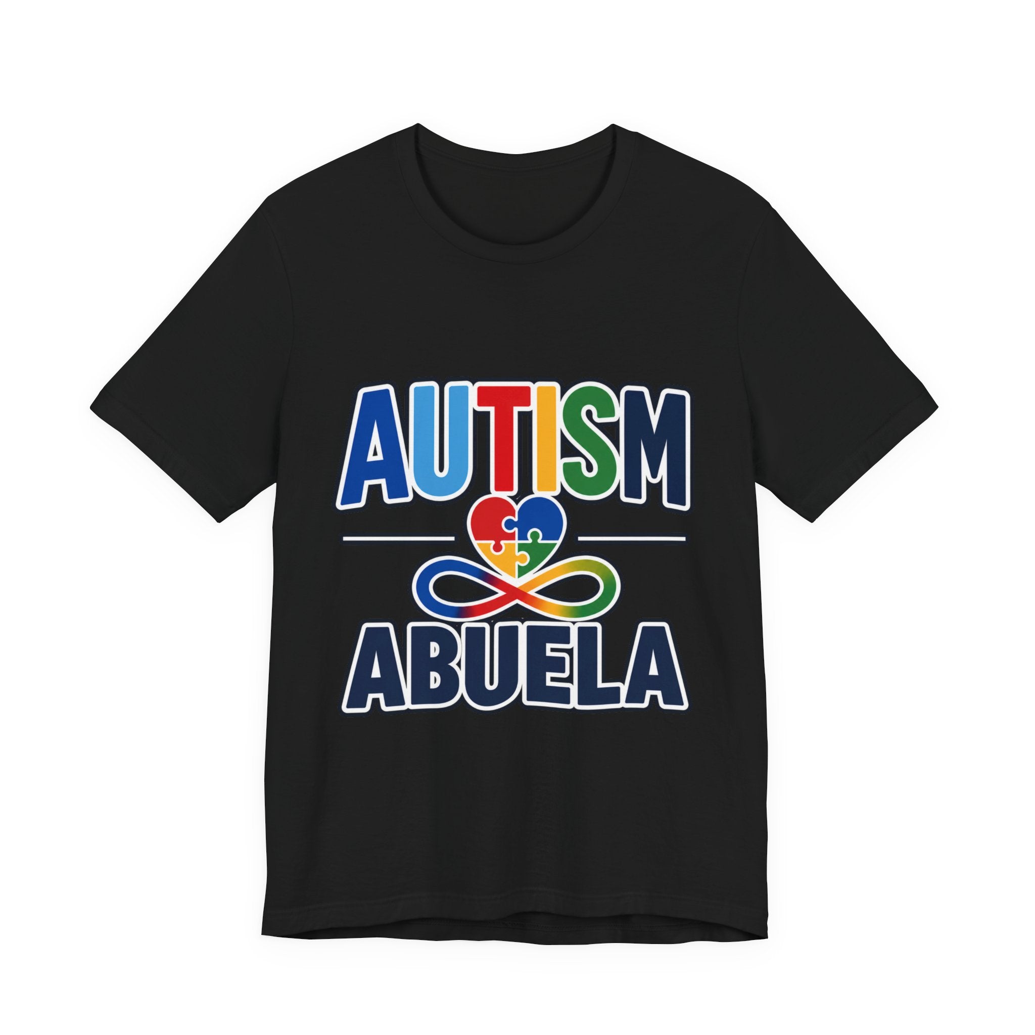 Autism Abuela Shirt | Spanish Autism Grandma T-Shirt | Puzzle Heart Infinity Design | Autism Awareness & Acceptance Gift
