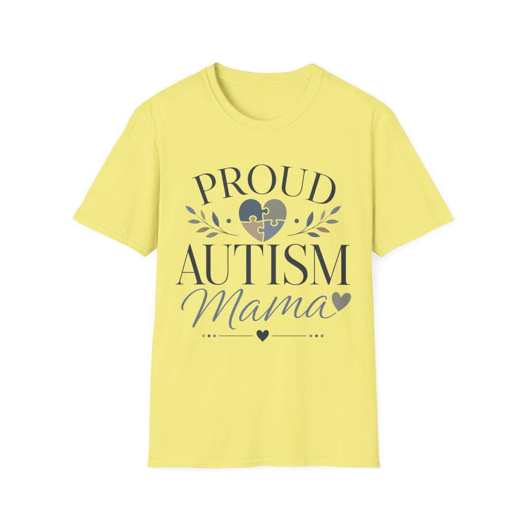 Proud Autism Mama T-Shirt | Puzzle Heart Awareness Tee | Special Needs
