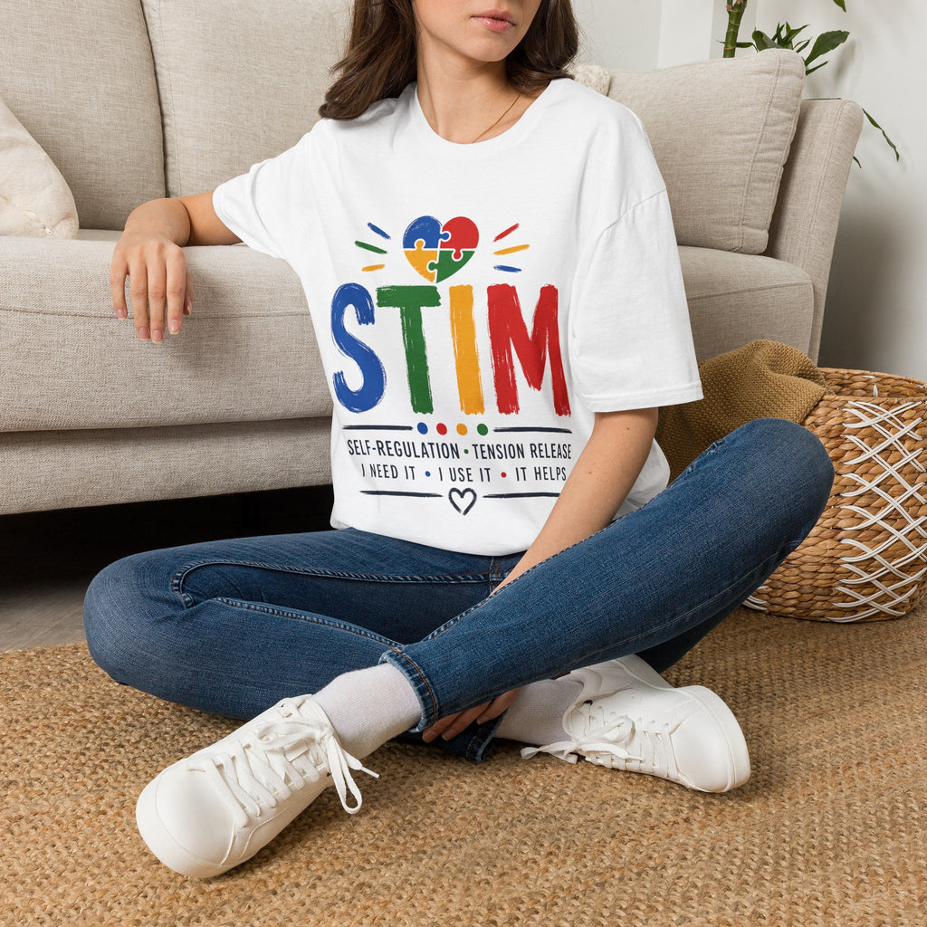 Autism Sensory Shirt | STIM Puzzle Heart Autism Awareness Shirt, Sensory Regulation Support Gift