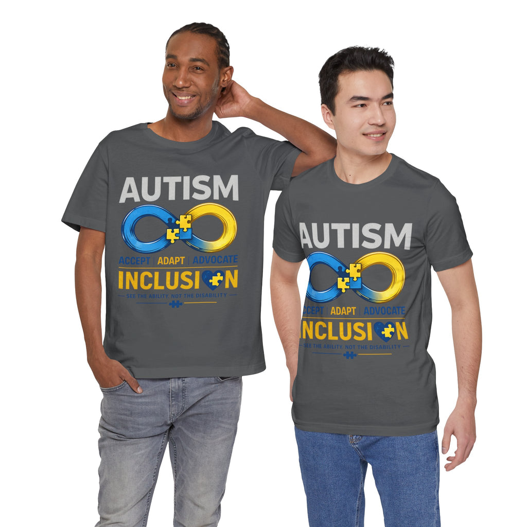 Autism Inclusion Infinity Symbol Tee | Inclusion, Accept Adapt Advocate