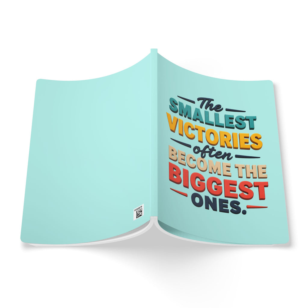 Smallest Victories inspirational quote Journal | softcover motivational notebook