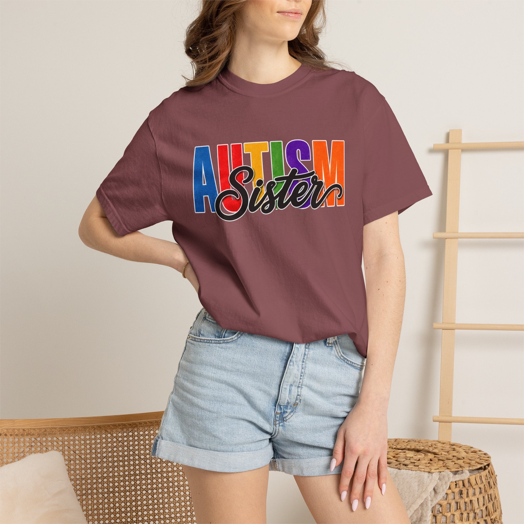 Autism Sister Shirt Proud Autism Sister T Shirt Autism Awareness Autism Acceptance Gift Puzzle Heart Special Needs Sibling Tee
