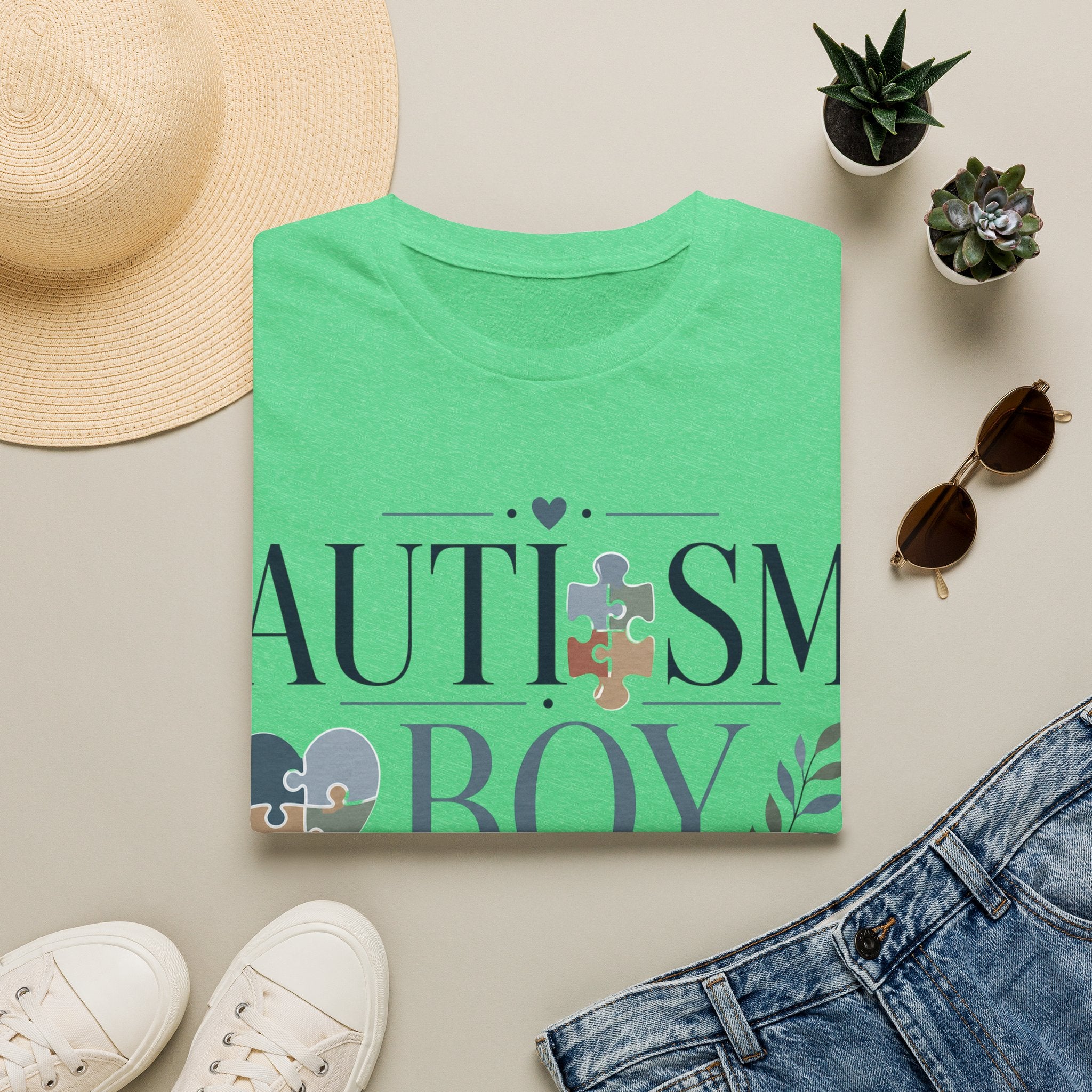 Autism Boy Mom Shirt | Proud Autism Mom T-Shirt | Puzzle Heart Infinity Design | Autism Awareness & Acceptance Gift | Special Needs Mom Apparel