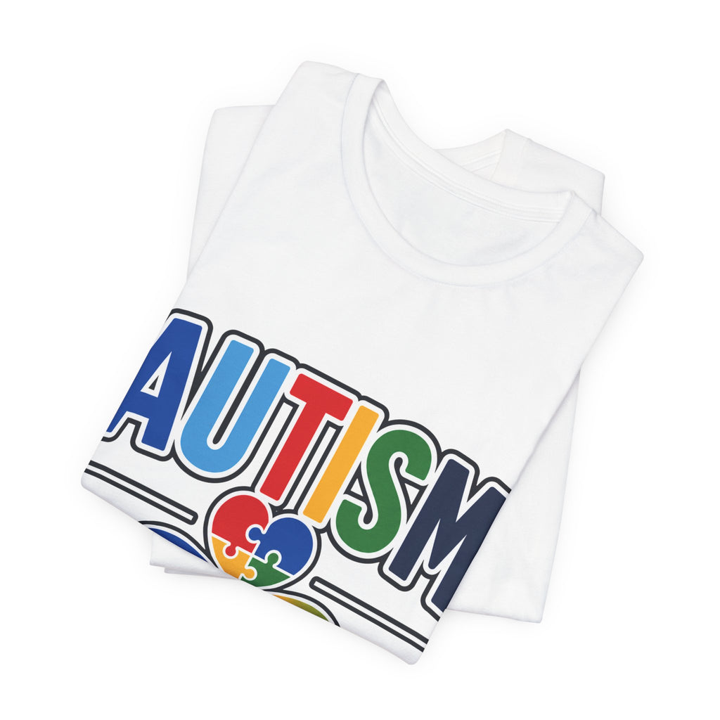 Autism Aunt Shirt | Colorful Puzzle Heart Tee | Autism Acceptance Gift for Aunt | Neurodiversity Awareness T-Shirt | Family Apparel