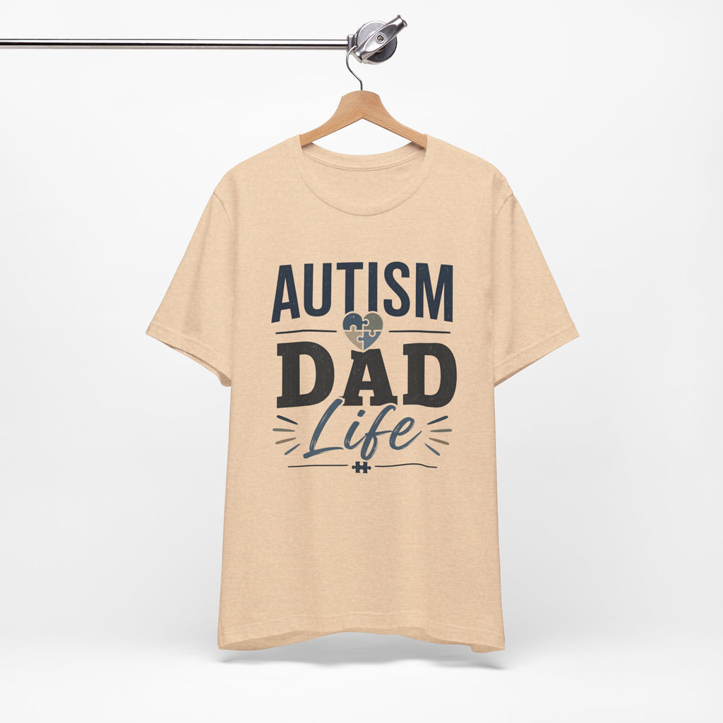 Autism Dad Life Shirt Autism Dad T Shirt Proud Autism Father Gift Autism Awareness Shirt Special Needs Dad Tee Puzzle Heart Design