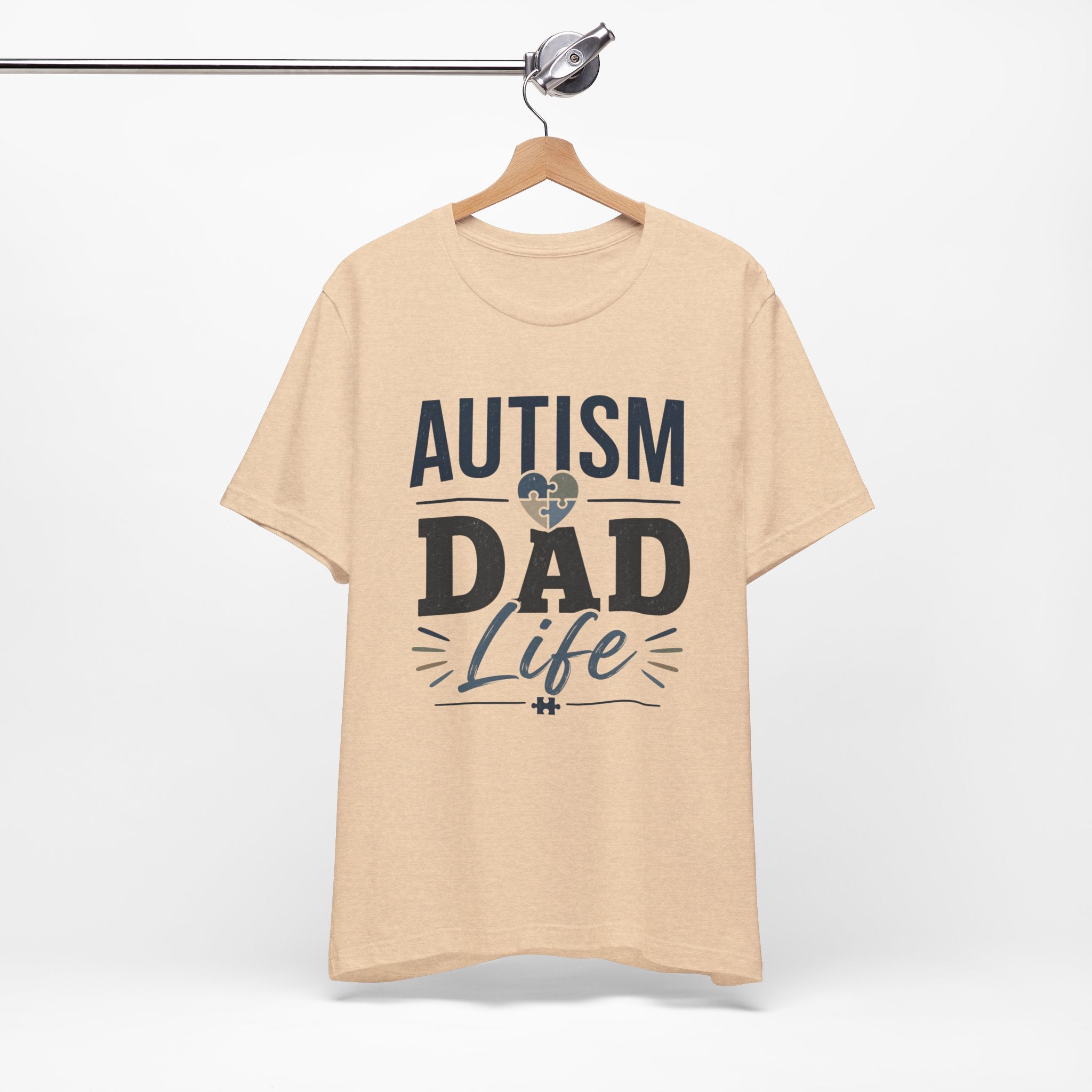 Autism Dad Life Shirt Autism Dad T Shirt Proud Autism Father Gift Autism Awareness Shirt Special Needs Dad Tee Puzzle Heart Design