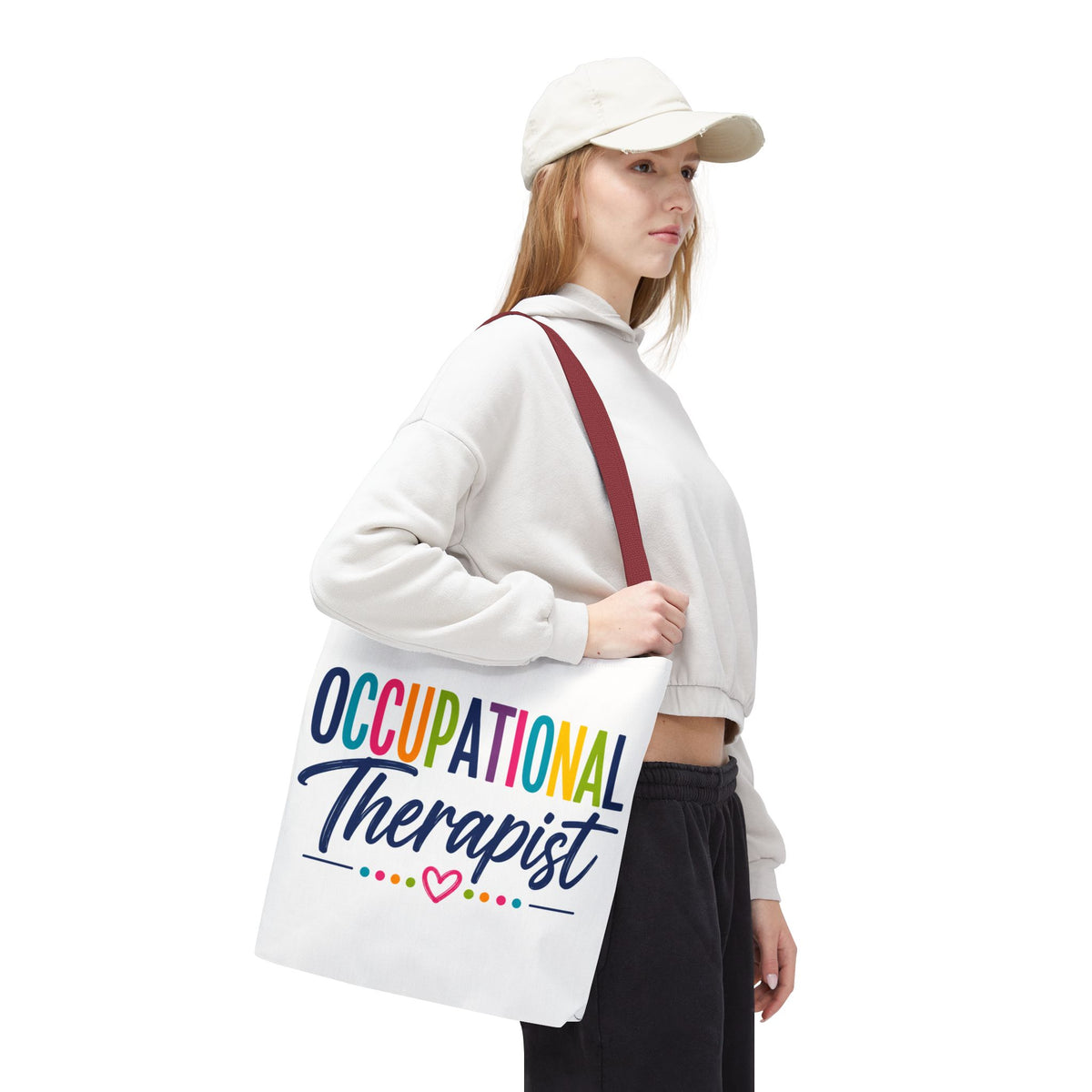 Occupational Therapist Tote Bag | Rainbow Script Healthcare Professional