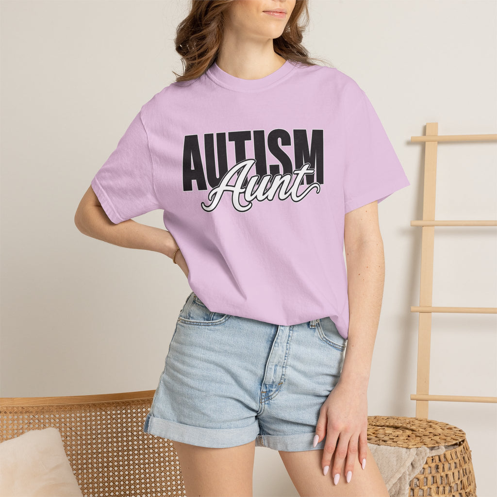 Autism Aunt Shirt Proud Autism Aunt T Shirt Autism Awareness Autism Acceptance Gift Puzzle Heart Special Needs Family Tee