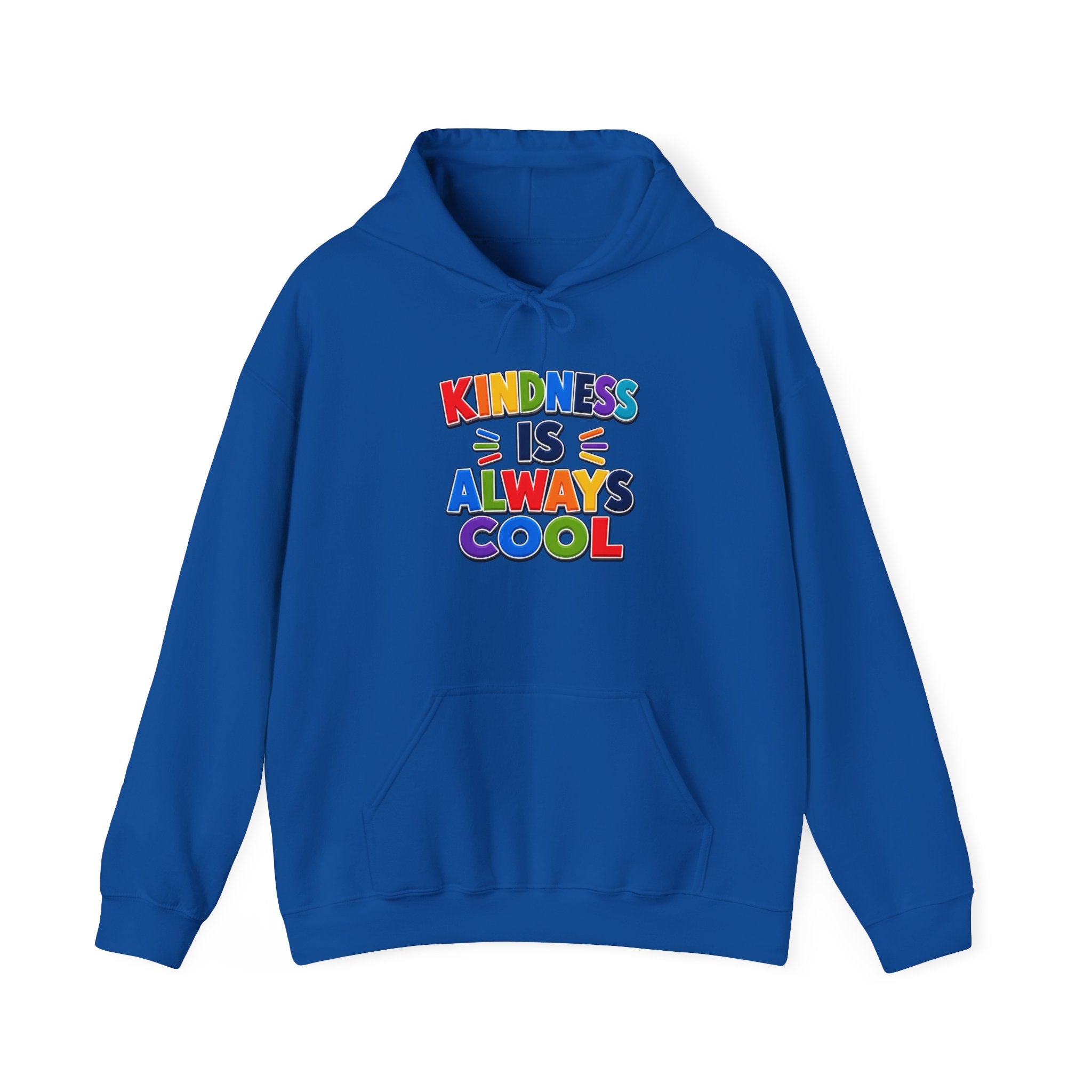 Kindness Is Always Cool hoodie | Rainbow Retro Lettering