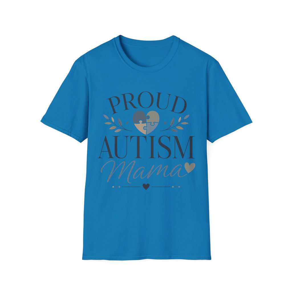 Proud Autism Mama T-Shirt | Puzzle Heart Awareness Tee | Special Needs