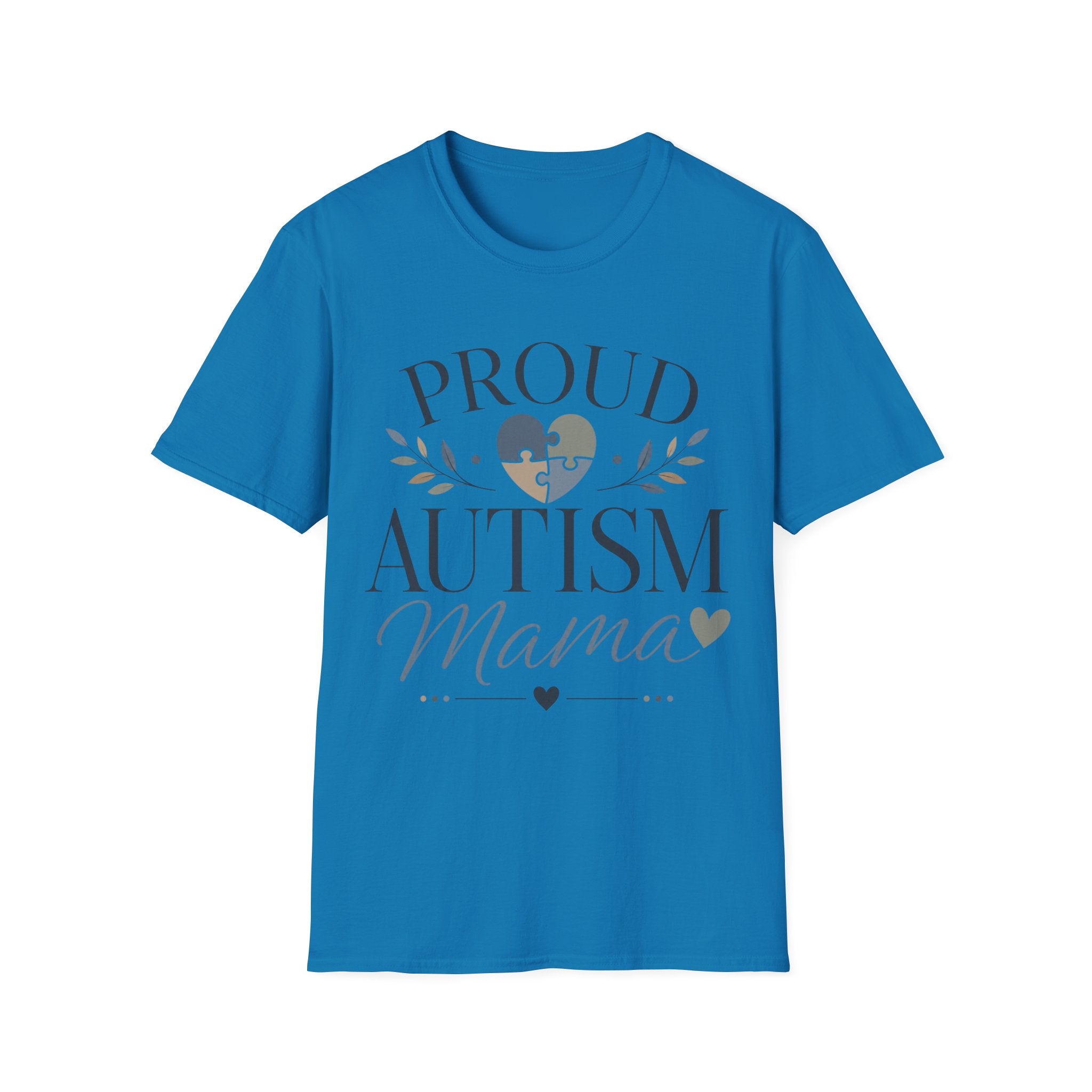 Proud Autism Mama T-Shirt | Puzzle Heart Awareness Tee | Special Needs